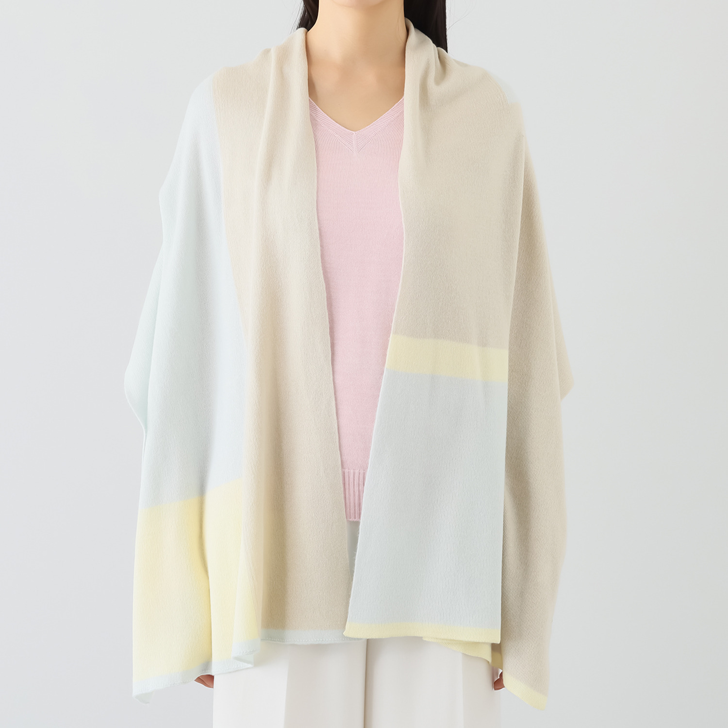 ハセガワ カシミヤよりも細い スパンシルク１００％ ストール