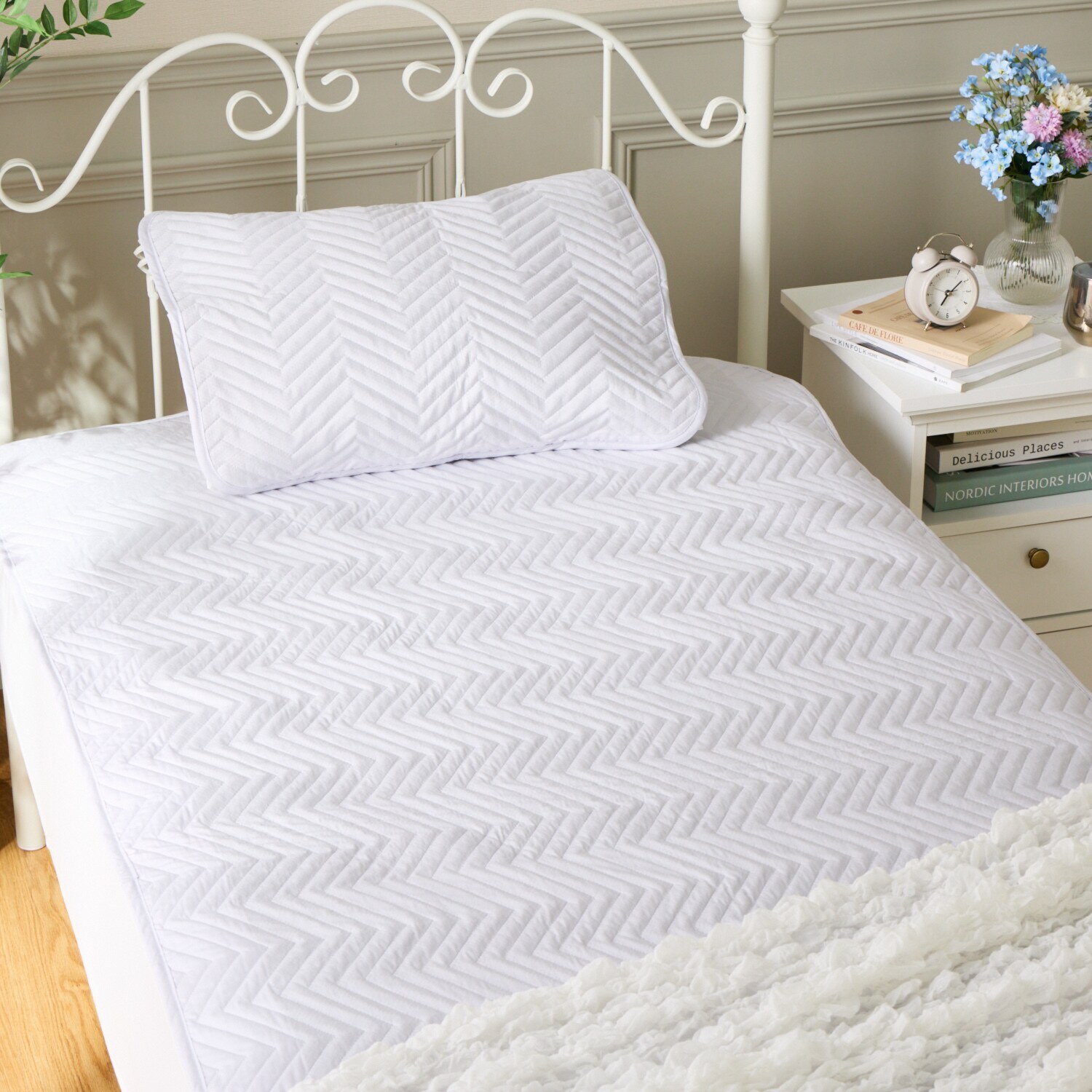 ｎｉｓｈｉｋａｗａ　西川 ひんやり続く！ クールキーパーネオ 敷パッド ＜セミダブル＞