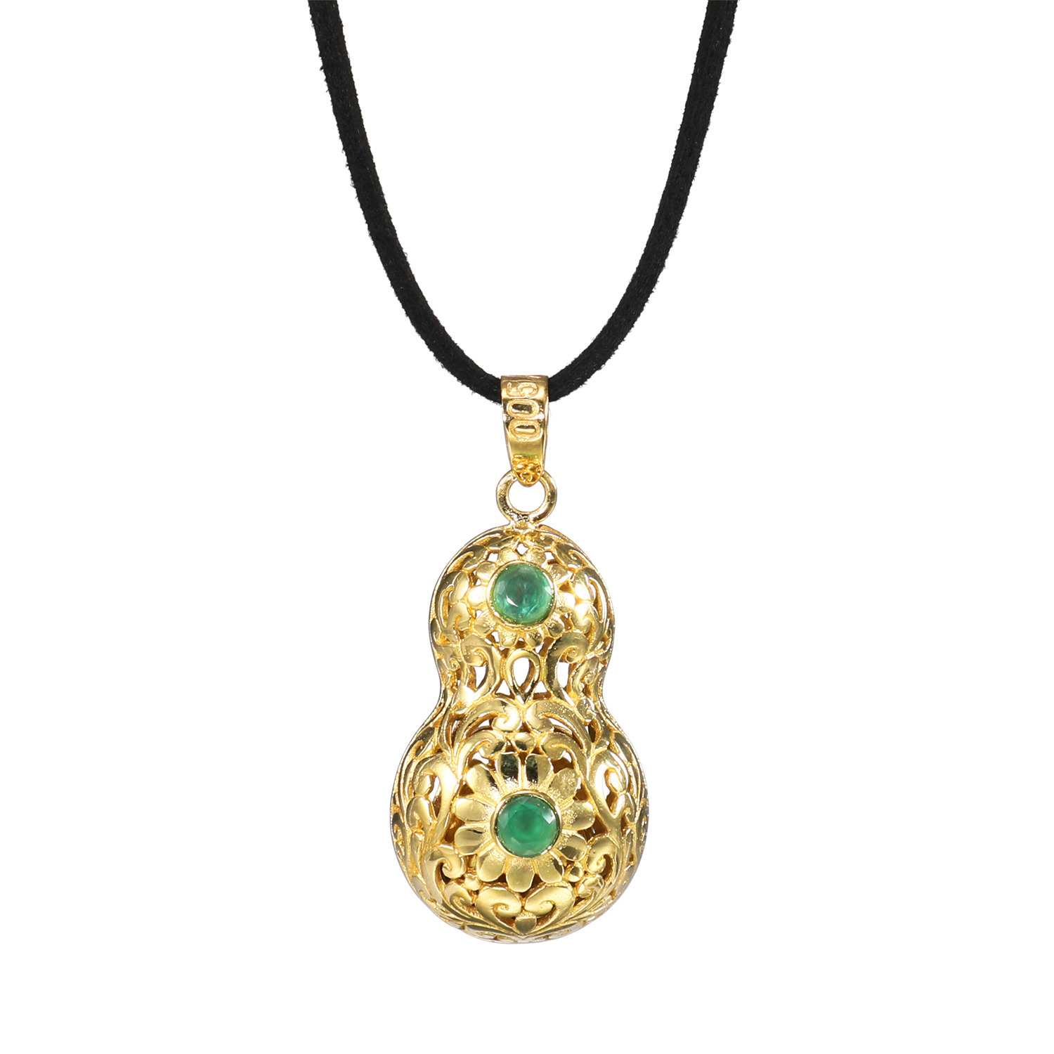 祝！２０周年記念 ガムランボール ペンダントトップ ＜奇跡のひょうたん＞ の象徴 〜金財拡大・成功・ 　解決成就〜