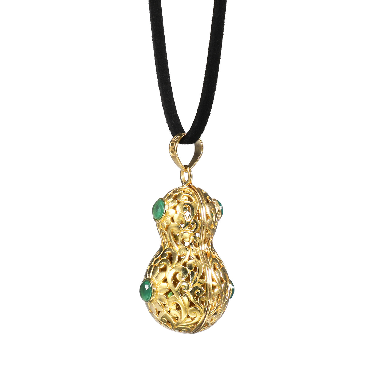 祝！２０周年記念 ガムランボール ペンダントトップ ＜奇跡のひょうたん＞ の象徴 〜金財拡大・成功・ 　解決成就〜