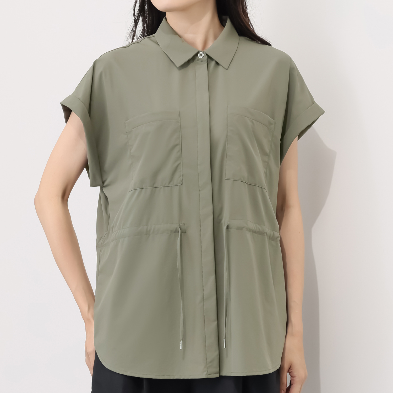 亀恭子セレクト！ アクータ はっ水・ＵＶカット ストレッチ シャツジャケット