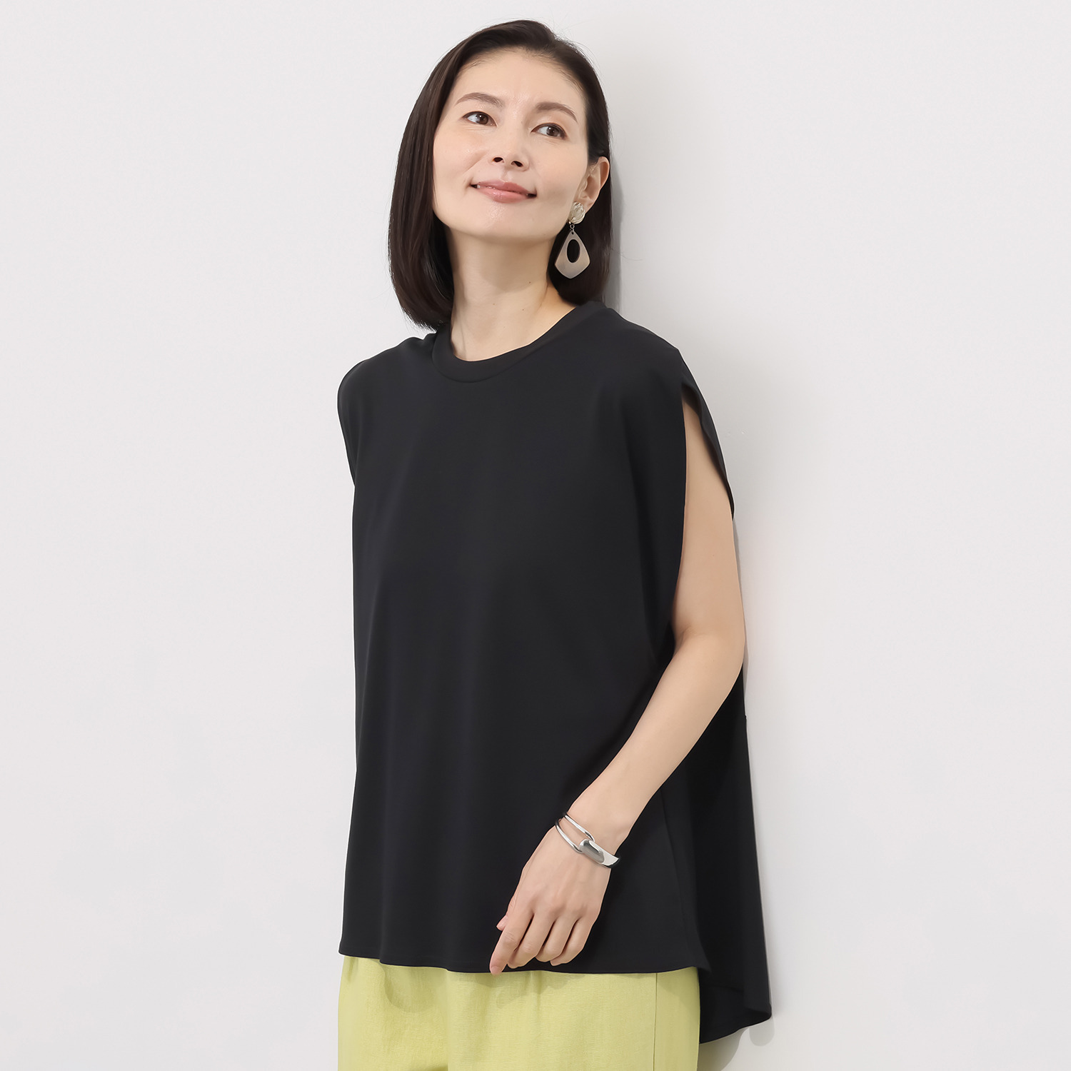 ラ　ヴァーグ　デトワール コットン素材 さらっとドライタッチ 曖昧シルエット プルオーバー