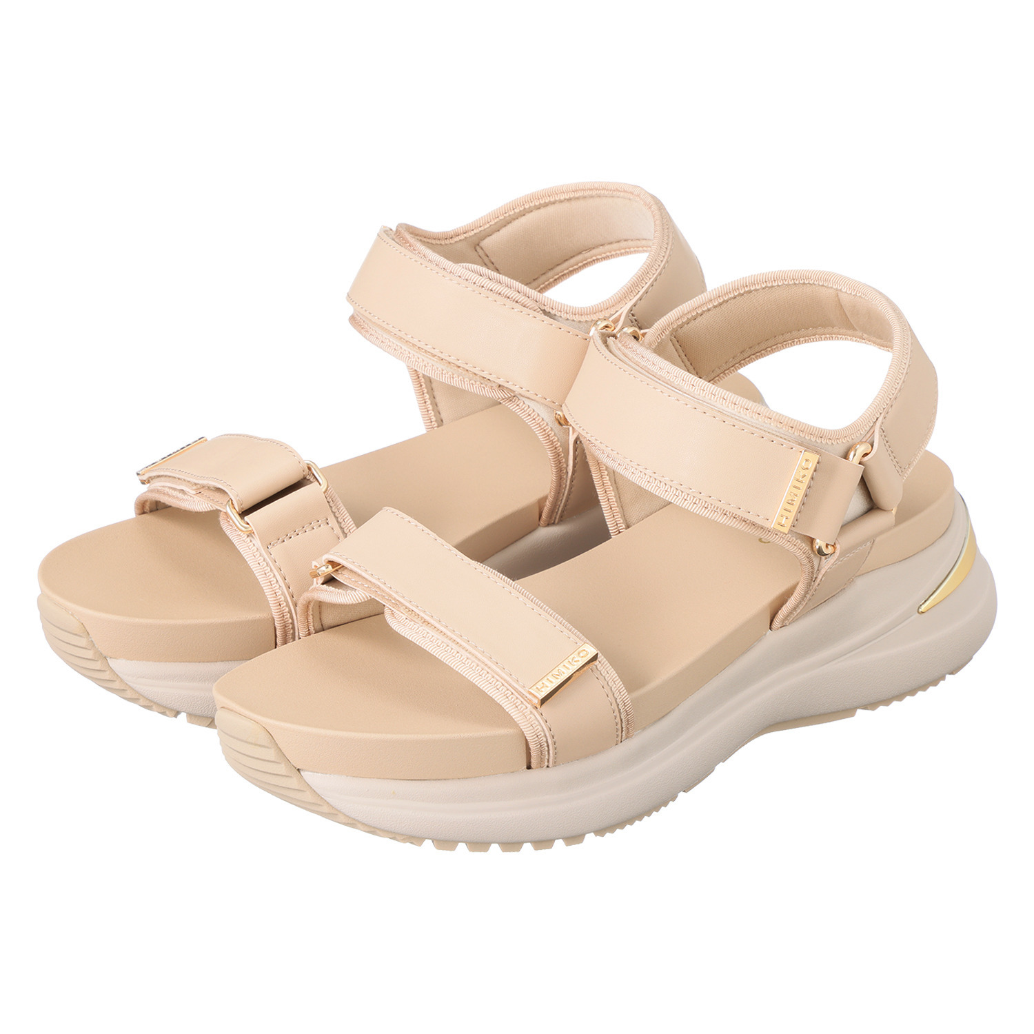 卑弥呼 はっ水　メタルパーツ フレキシブルベルト エレガント スポーツサンダル