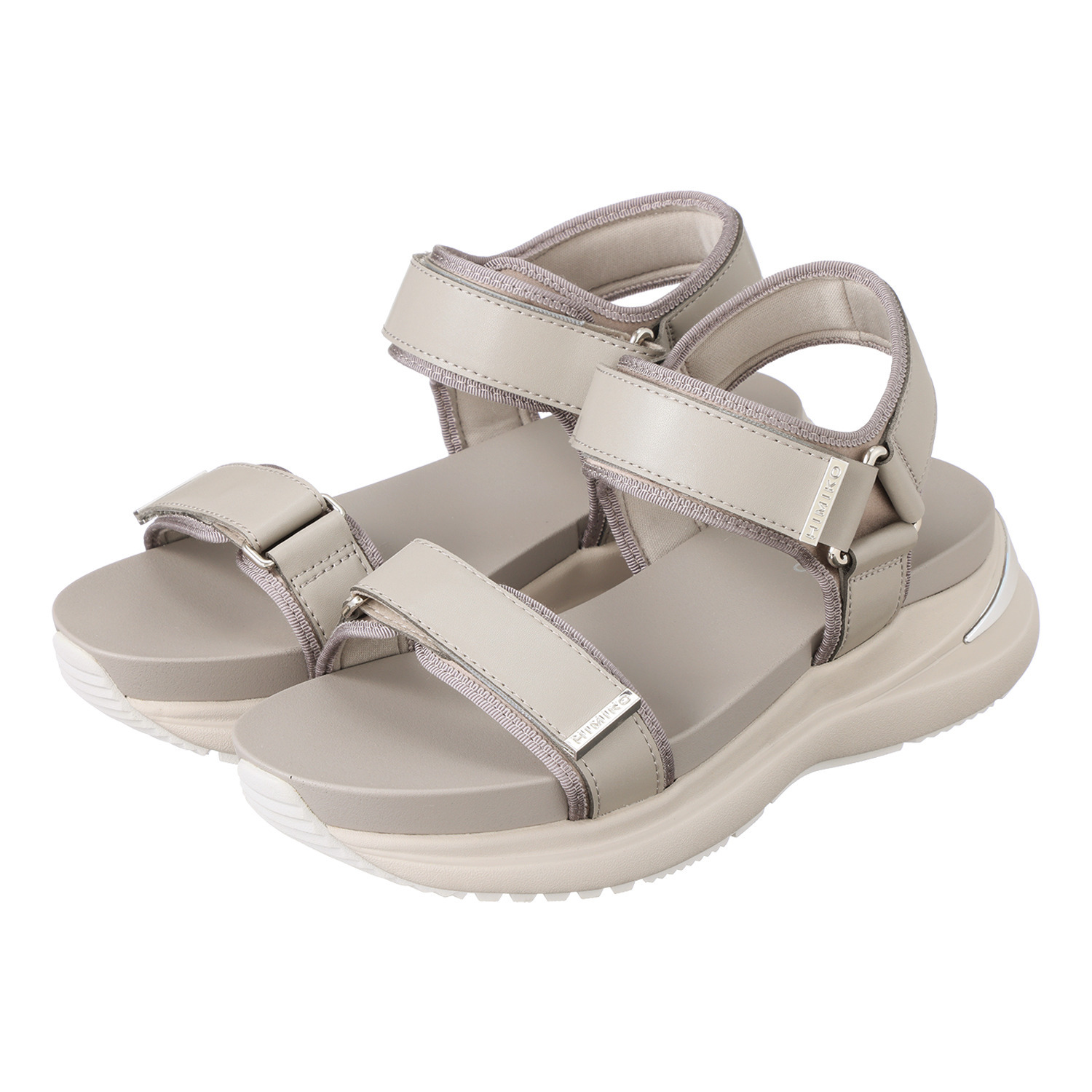 卑弥呼 はっ水　メタルパーツ フレキシブルベルト エレガント スポーツサンダル