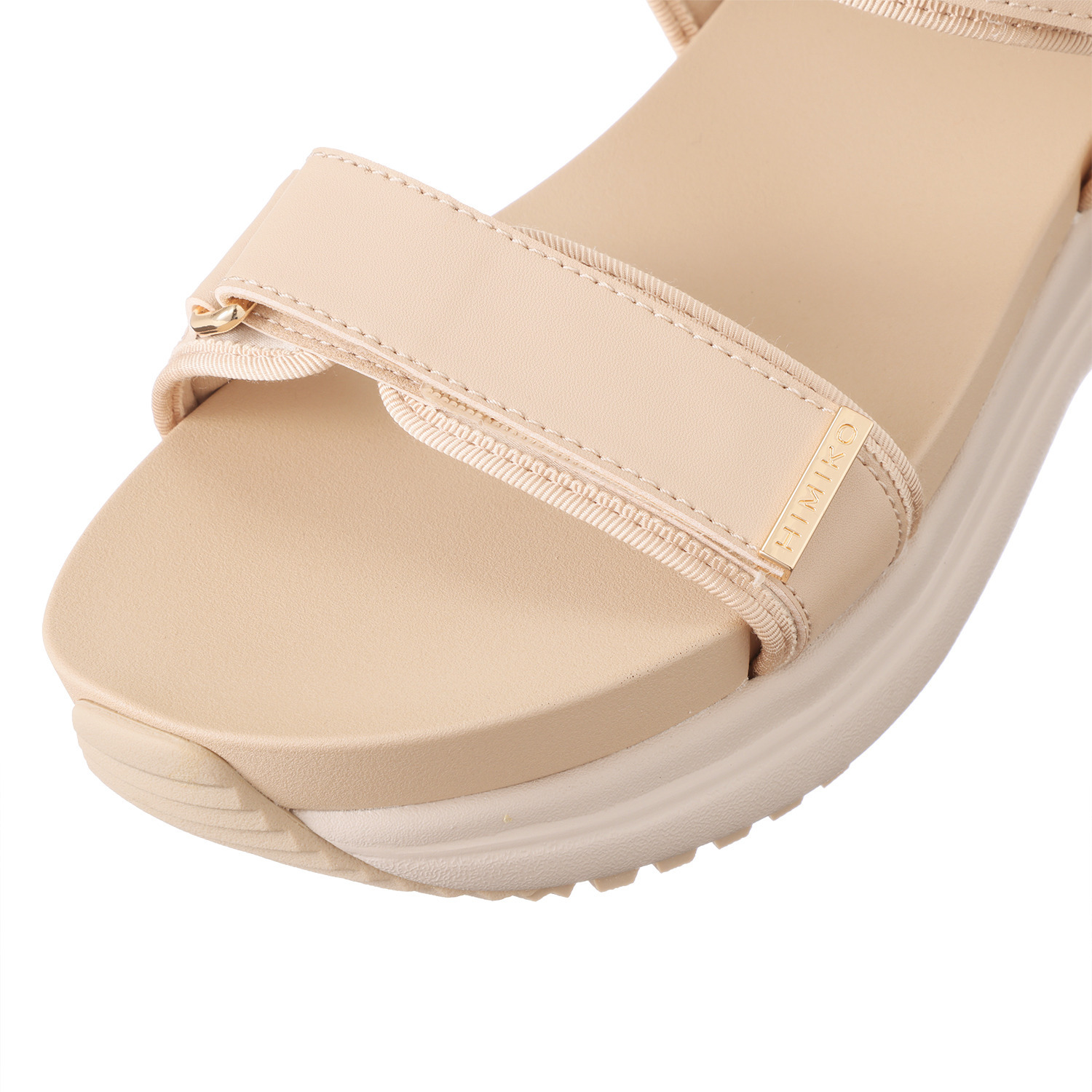 卑弥呼 はっ水　メタルパーツ フレキシブルベルト エレガント スポーツサンダル