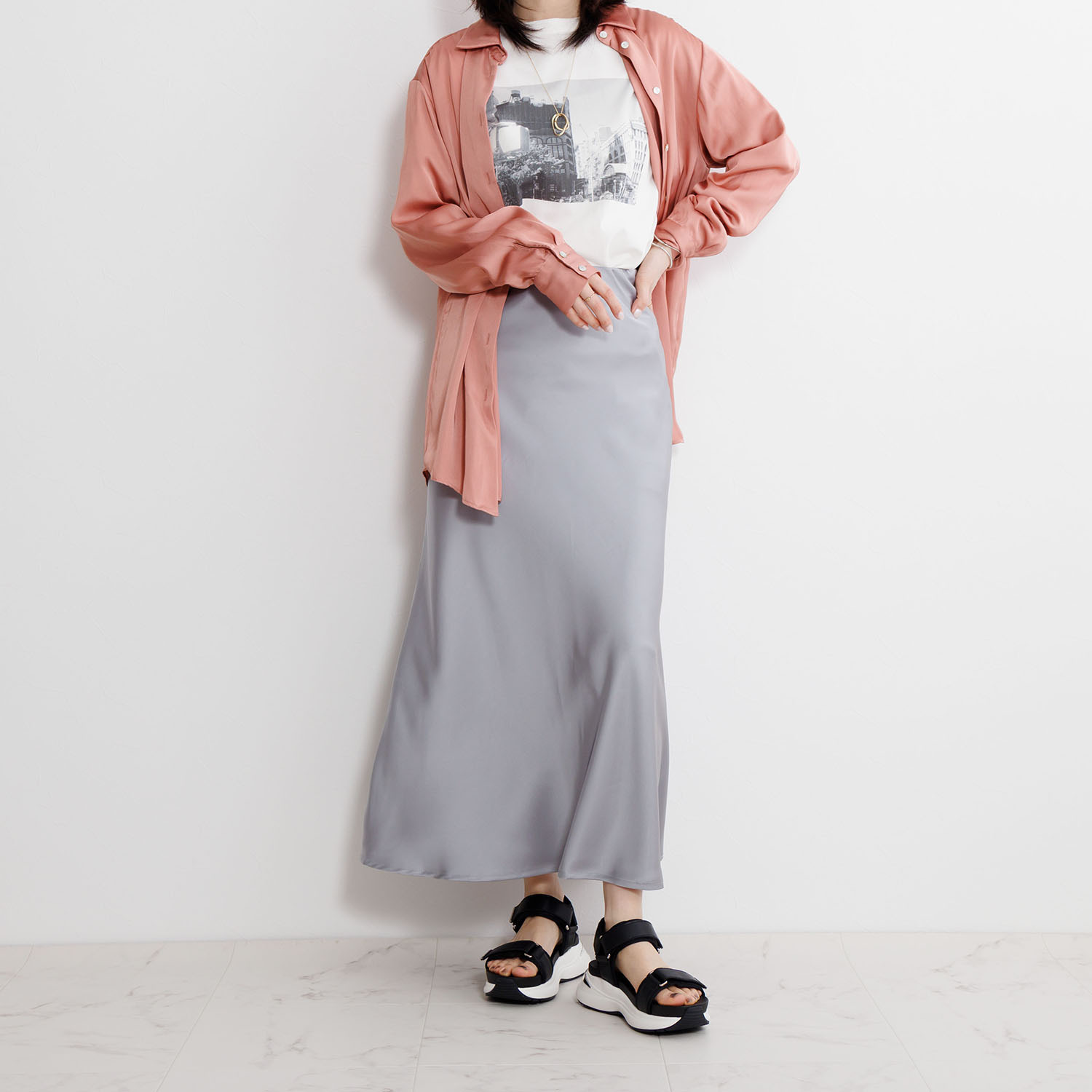 卑弥呼 はっ水　メタルパーツ フレキシブルベルト エレガント スポーツサンダル