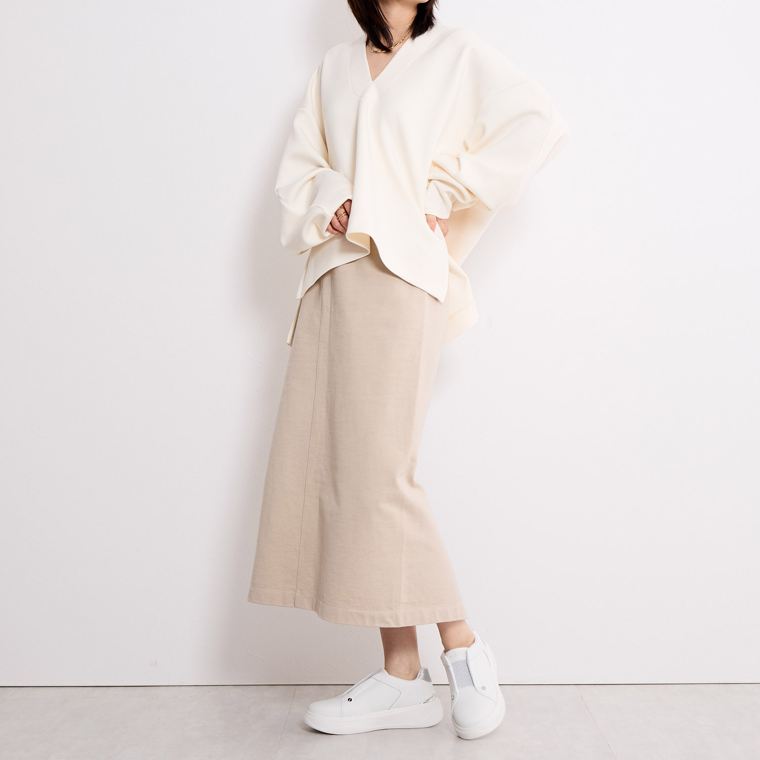 卑弥呼 メタルパーツ ゴアスリッポンスニーカー