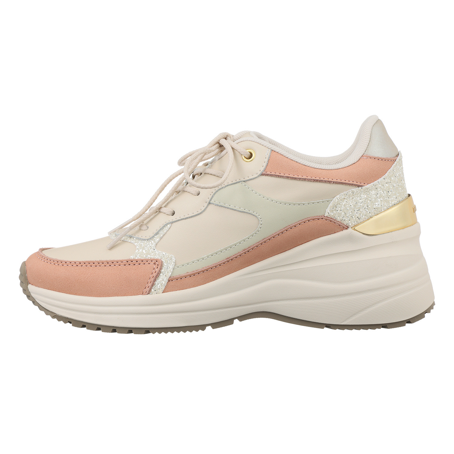 卑弥呼 グリッターアクセント 美脚 ヒールアップスニーカー