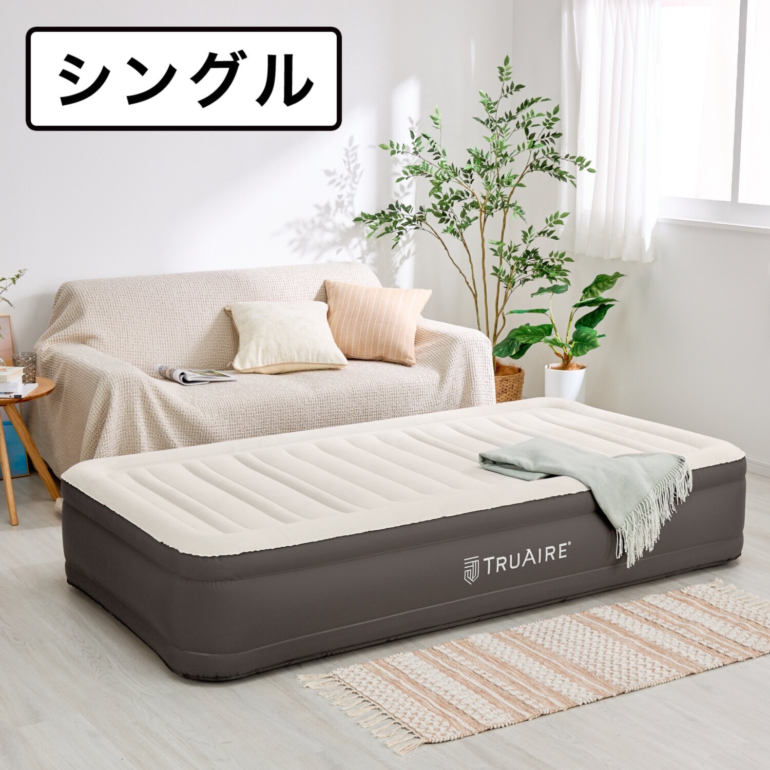 電動ポンプ内蔵 エアーベッド ”ＩＮＴＥＸ ＴＲＵＡＩＲＥ” ＜シングル＞