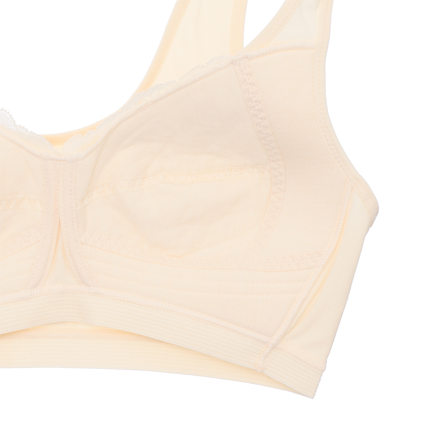 ２４時間ブラ ノンワイヤー レースブラジャー ２枚セット