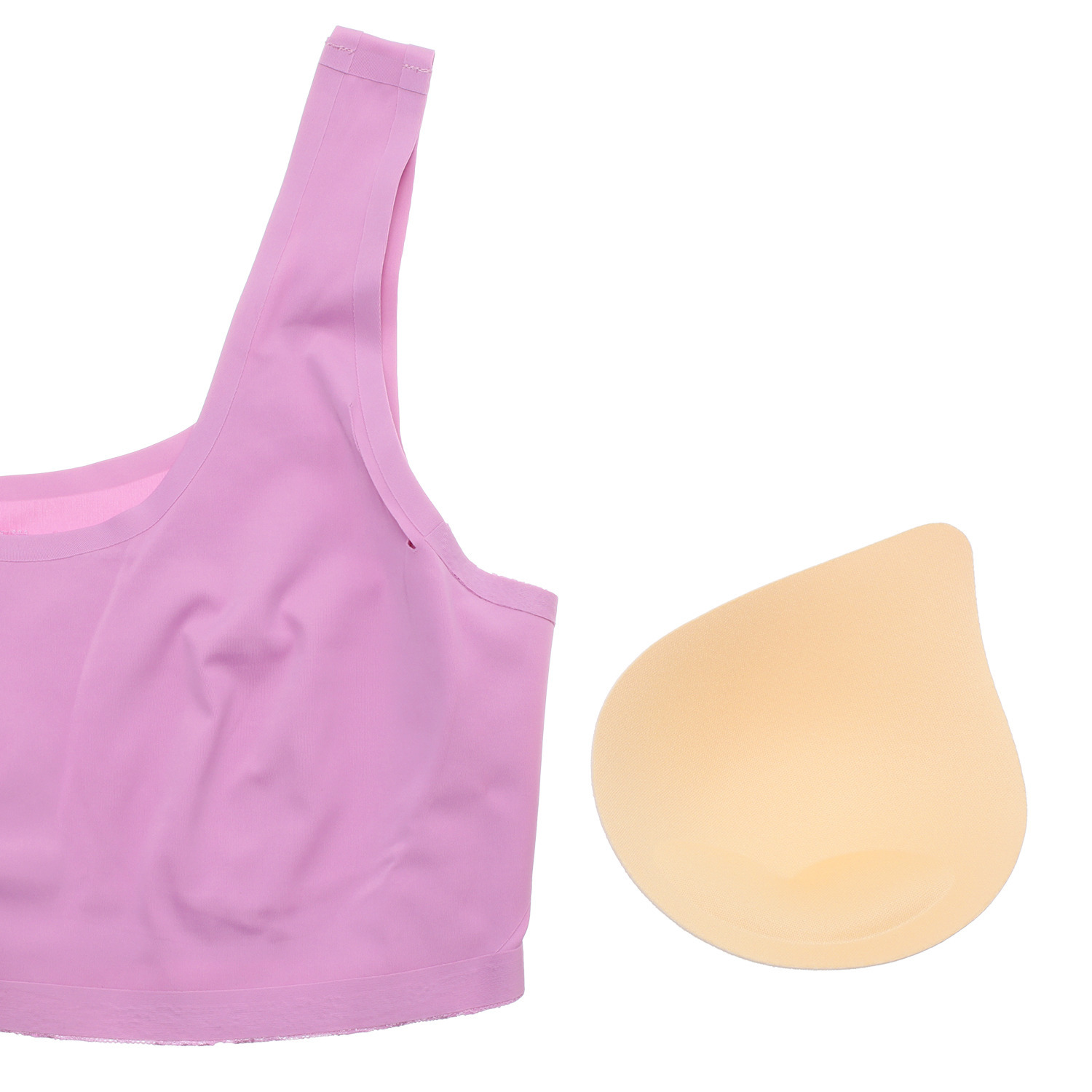 エイジングサポート 接触冷感 ハーフトップブラジャー 同色２枚セット