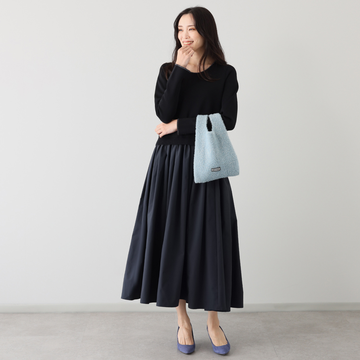 アッフィーナ　ブティック ラメニット トートバッグ