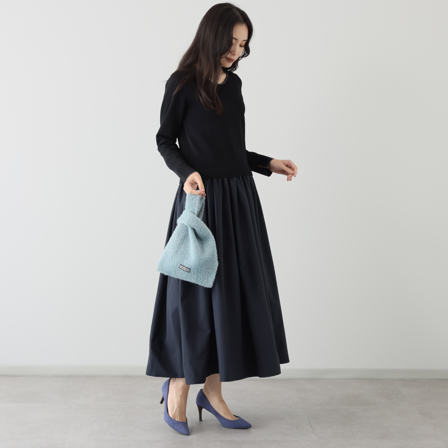 アッフィーナ　ブティック ラメニット トートバッグ