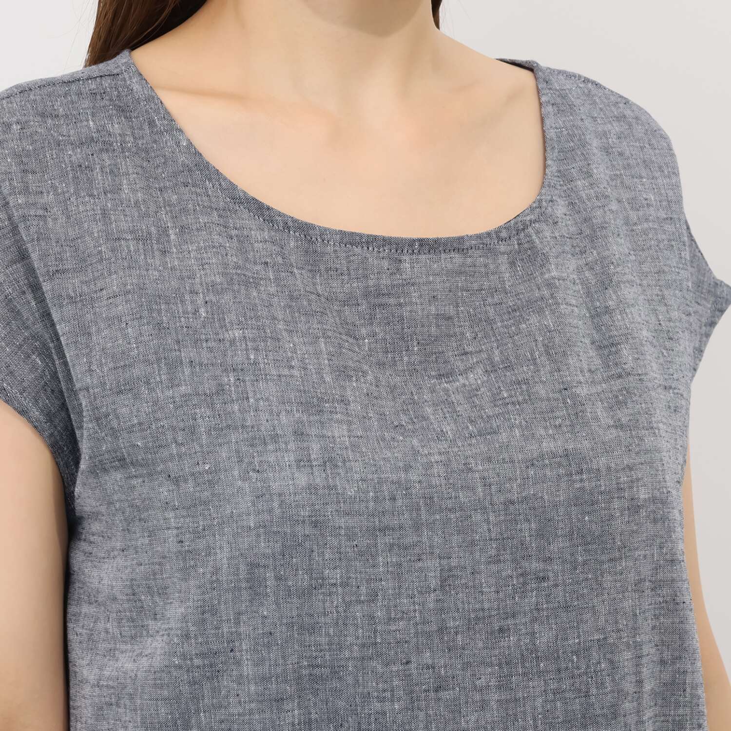 ＢＯＵＮＣＹ　ＢＯＮＤ 気分をあげて華やかに！ さらさらコットンリネン オリジナル刺しゅう インナー付ワンピース