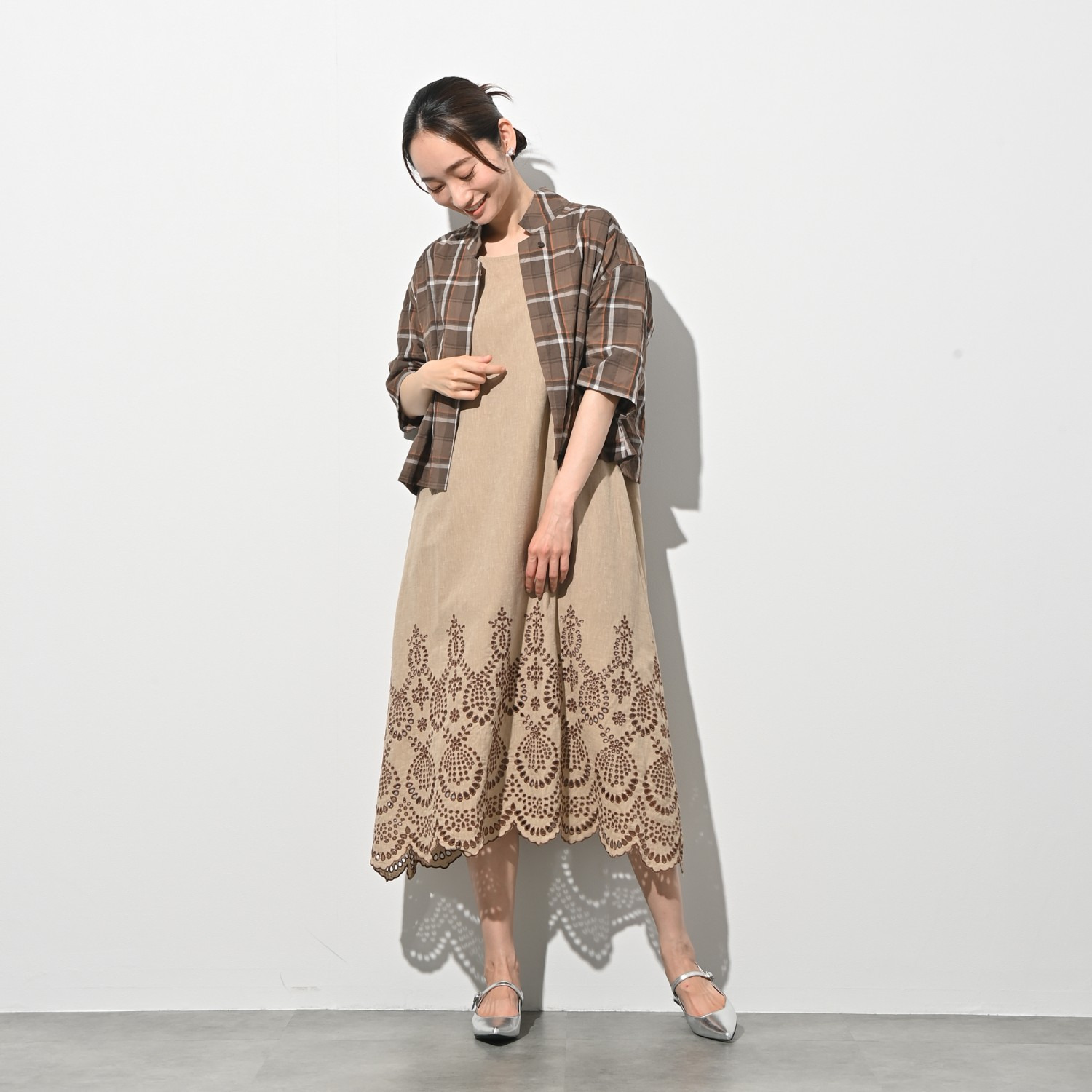 ＢＯＵＮＣＹ　ＢＯＮＤ ワッシャーコットン混 テーラードカラー エアリージャケット