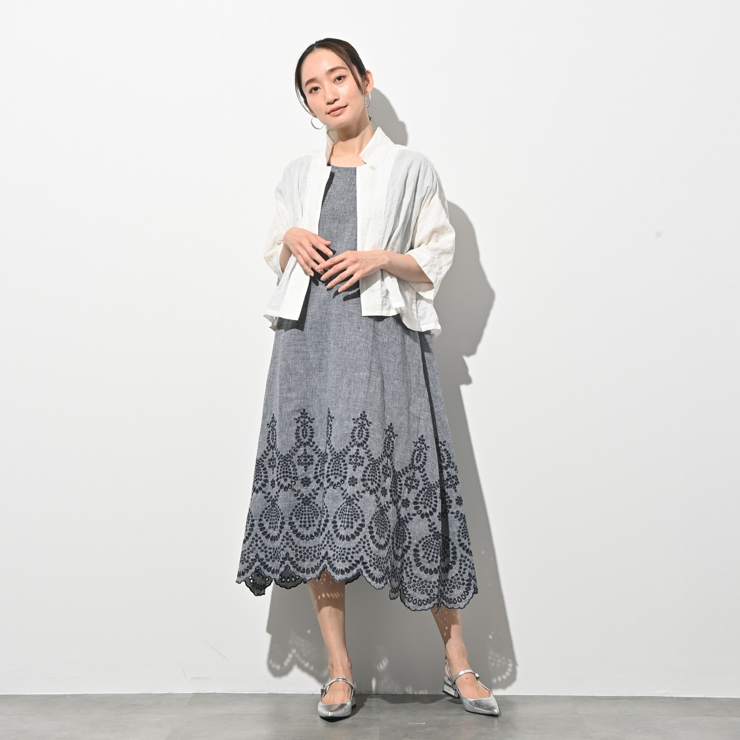 ＢＯＵＮＣＹ　ＢＯＮＤ ワッシャーコットン混 テーラードカラー エアリージャケット