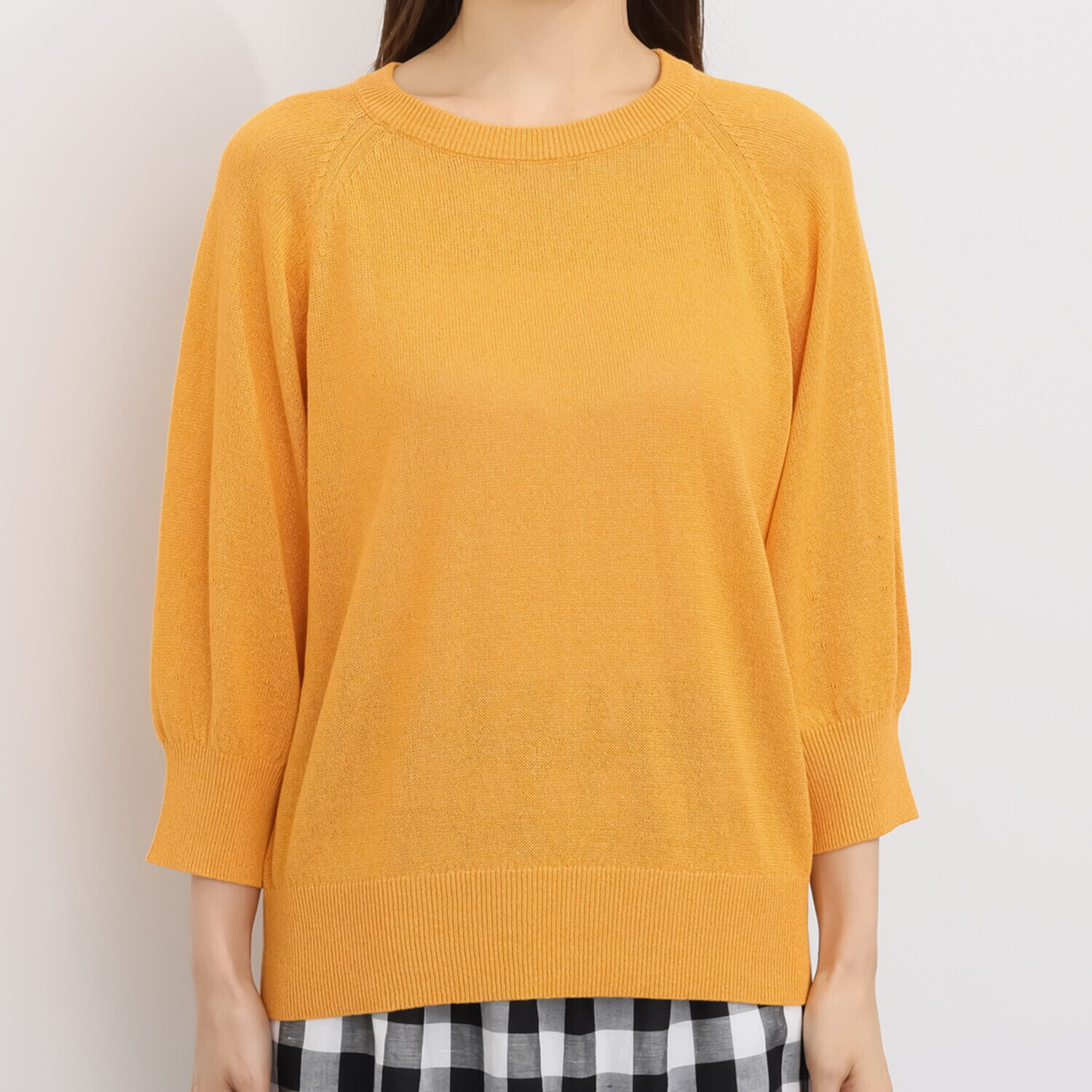 ＢＯＵＮＣＹ　ＢＯＮＤ 風抜けさらさら♪ エアフローヤーン ふんわりスリーブ ニットプルオーバー