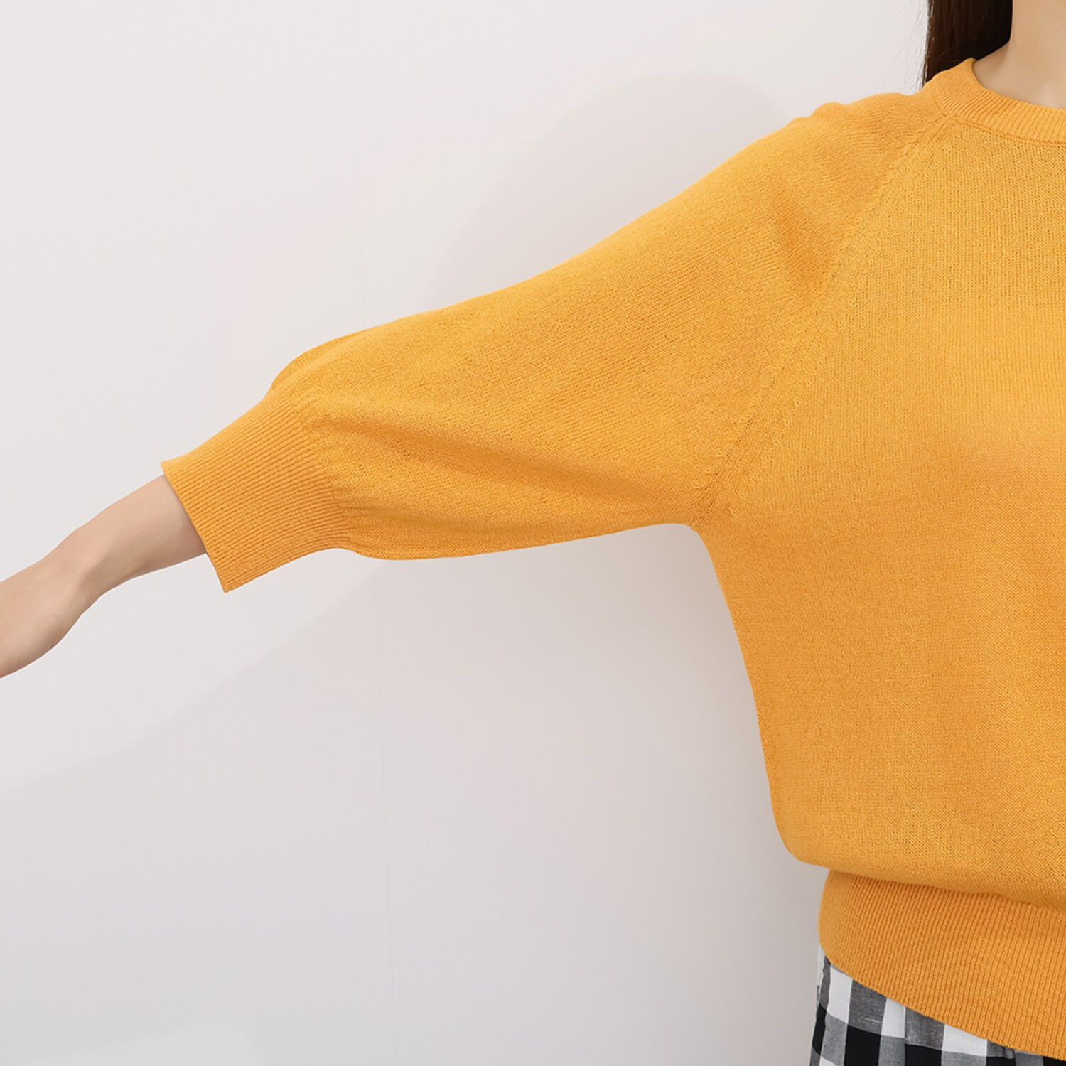 ＢＯＵＮＣＹ　ＢＯＮＤ 風抜けさらさら♪ エアフローヤーン ふんわりスリーブ ニットプルオーバー