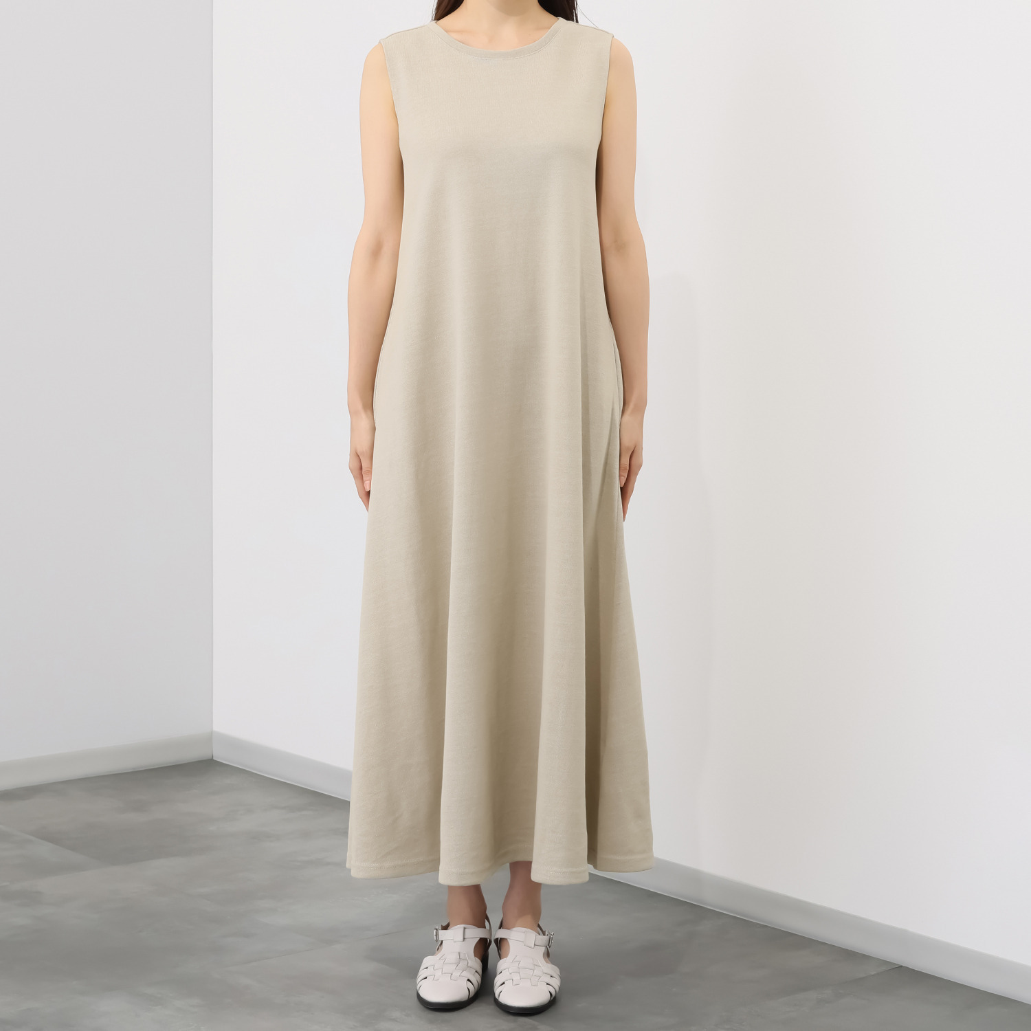 ＢＯＵＮＣＹ　ＢＯＮＤ 接触冷感 さらさら感がすごい！ エアフロージャージー フレアーワンピース