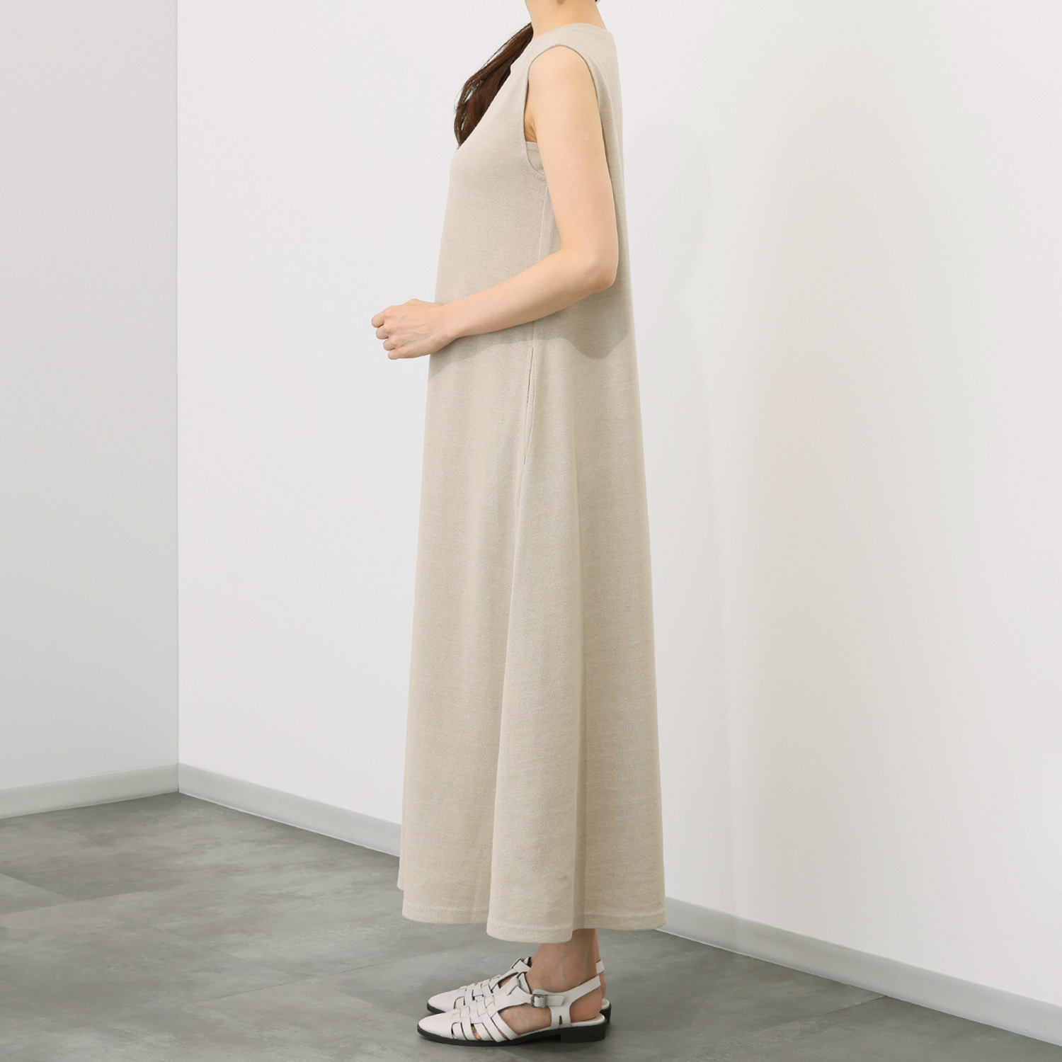 ＢＯＵＮＣＹ　ＢＯＮＤ 接触冷感 さらさら感がすごい！ エアフロージャージー フレアーワンピース