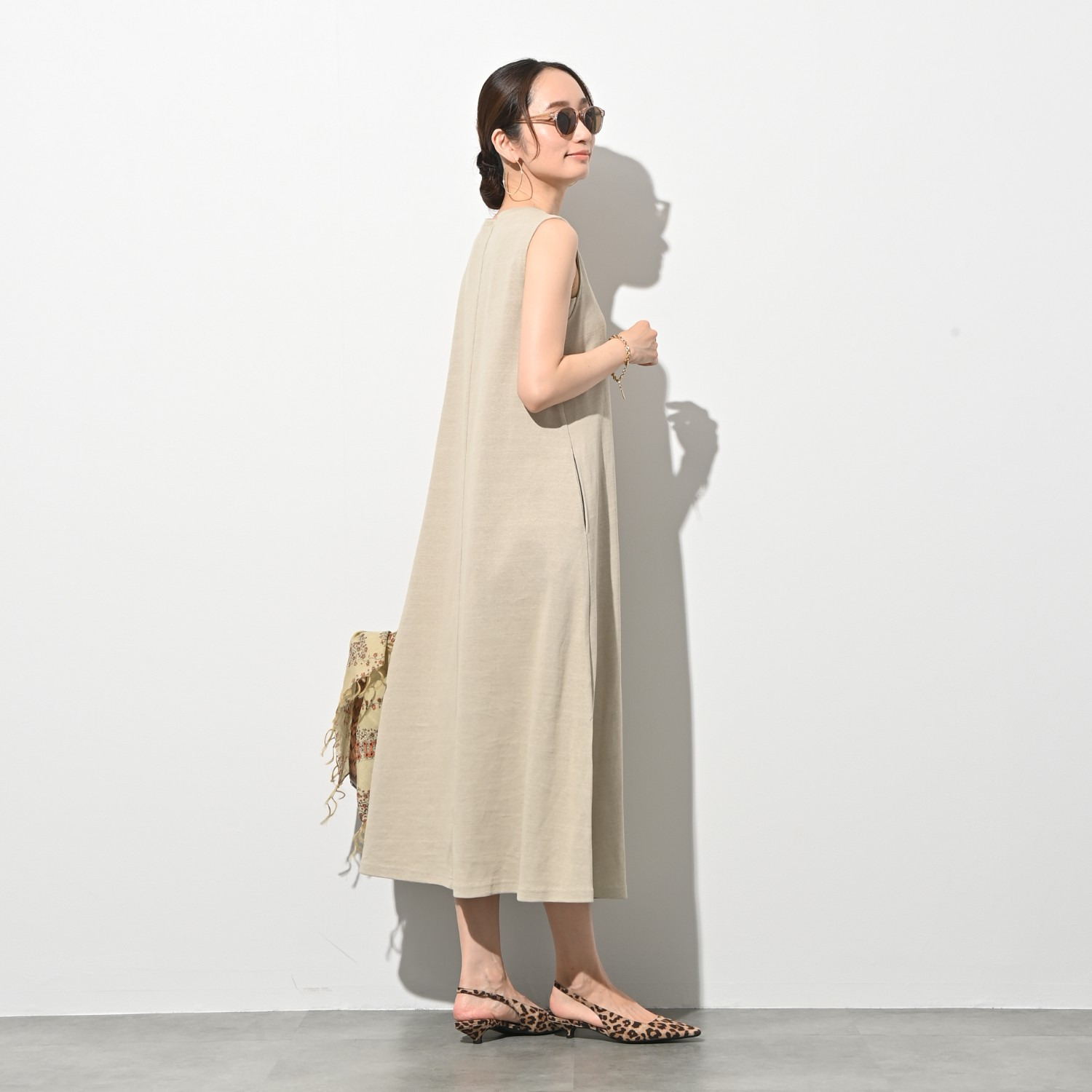 ＢＯＵＮＣＹ　ＢＯＮＤ 接触冷感 さらさら感がすごい！ エアフロージャージー フレアーワンピース