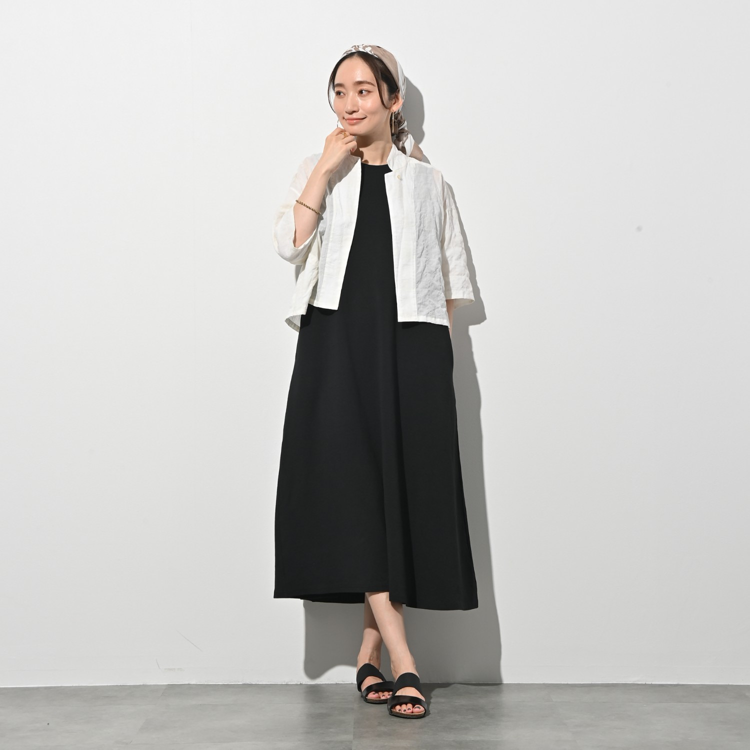 ＢＯＵＮＣＹ　ＢＯＮＤ 接触冷感 さらさら感がすごい！ エアフロージャージー フレアーワンピース