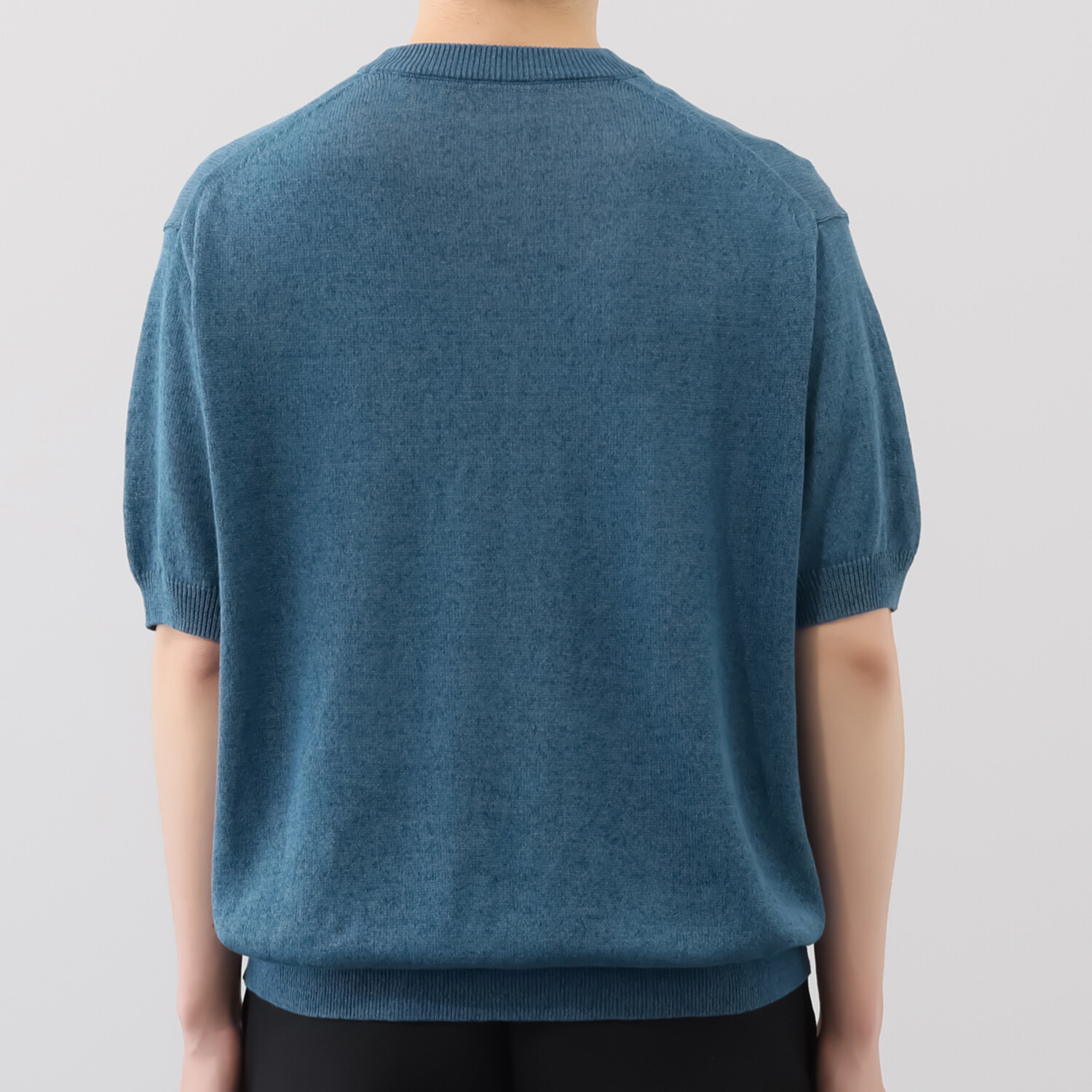 ＢＯＵＮＣＹ　ＢＯＮＤ 風抜けさらさら♪ エアフローヤーン 半袖ニットプルオーバー ＜メンズ＞