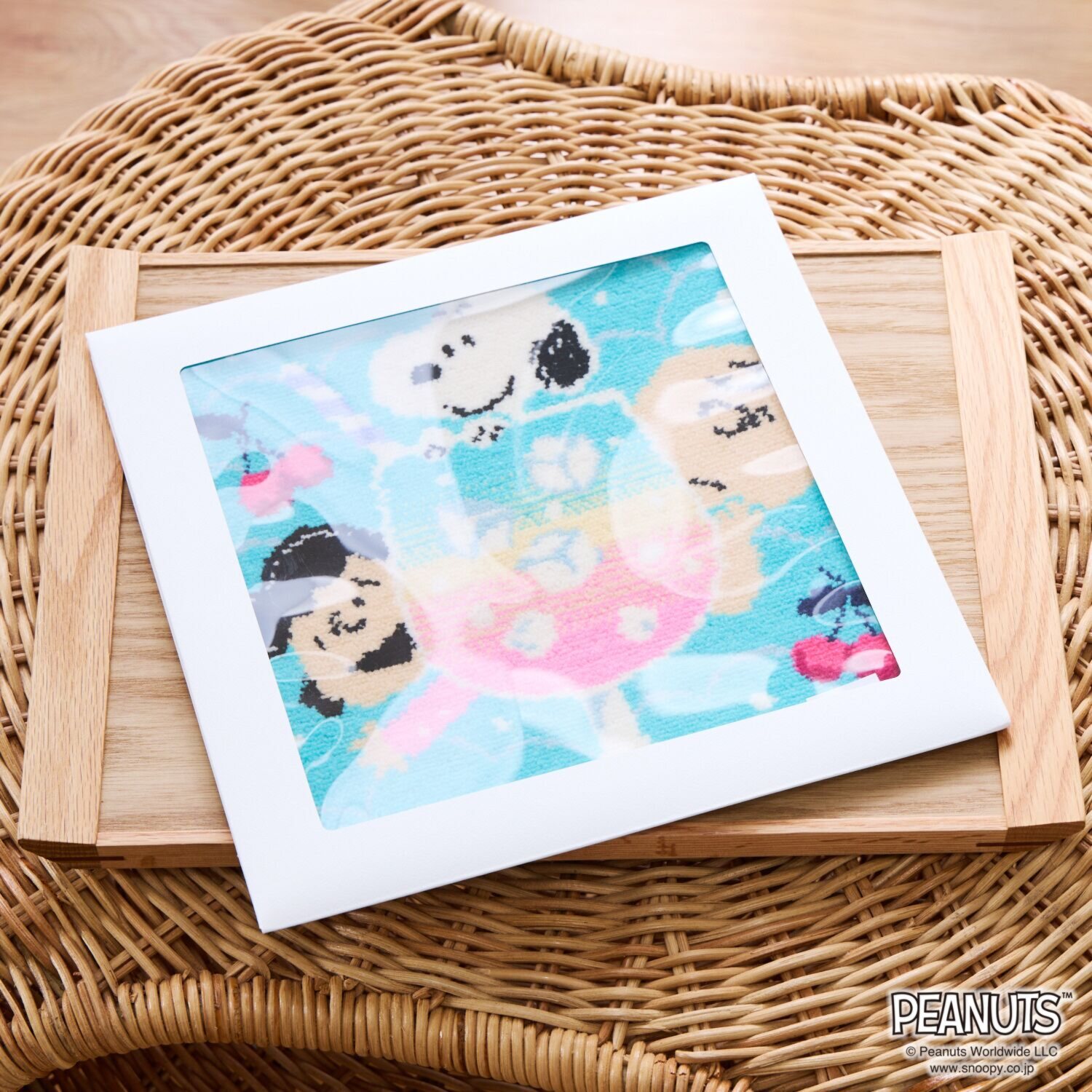 スヌーピー シェニール織り 日本製ミニタオル