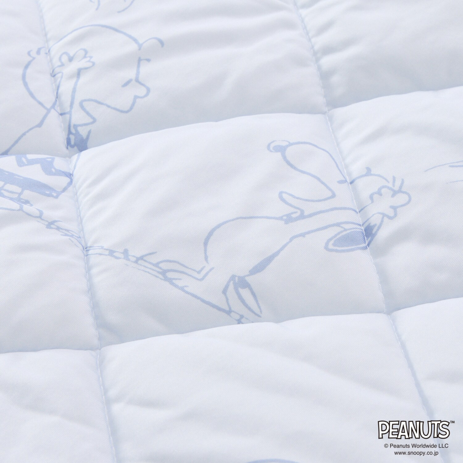 スヌーピー Ｈａｐｐｉｎｅｓｓ ＰＥＡＮＵＴＳ クール＆パイル リバーシブルピローパッド 同色２枚組