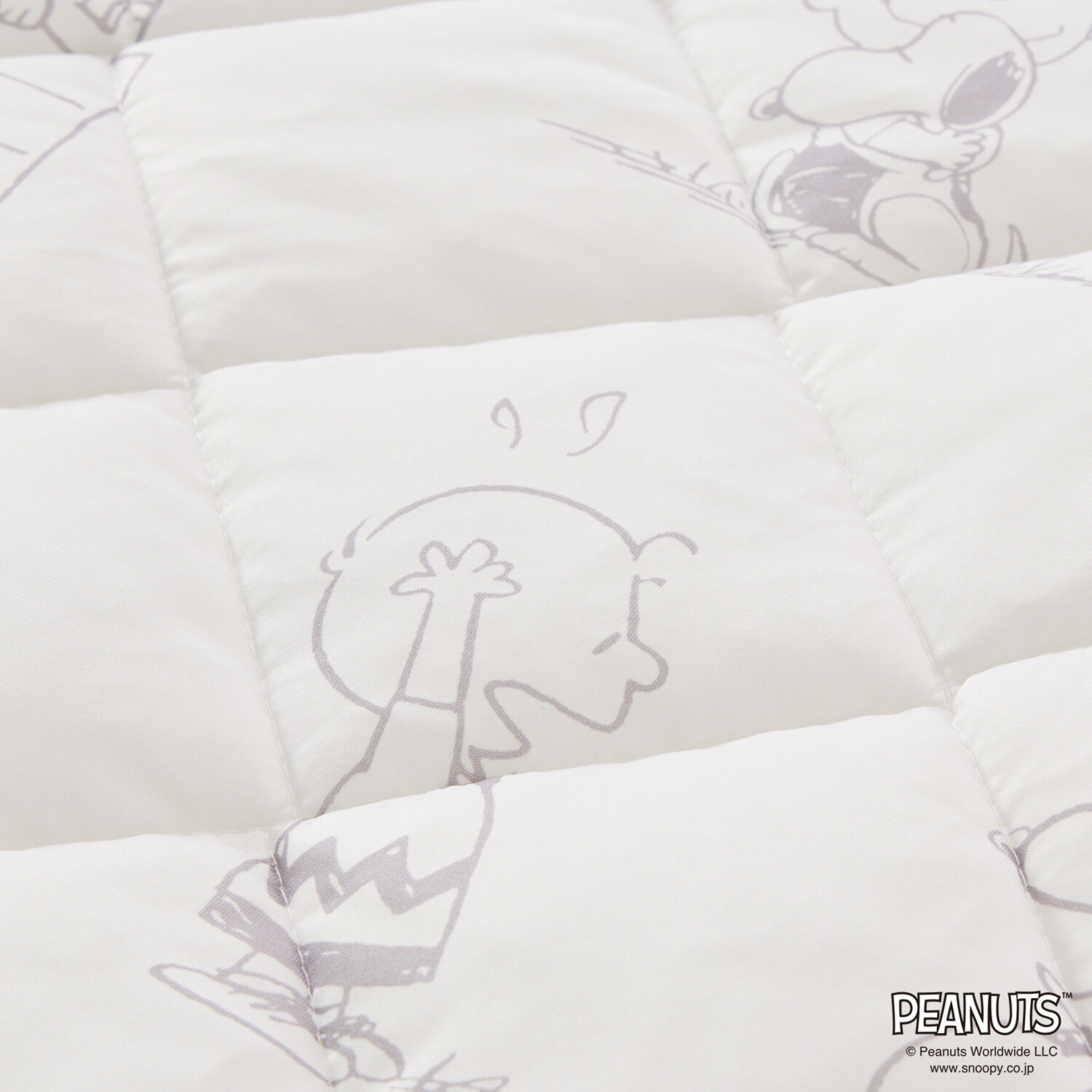 スヌーピー Ｈａｐｐｉｎｅｓｓ ＰＥＡＮＵＴＳ クール＆パイル リバーシブルピローパッド 同色２枚組