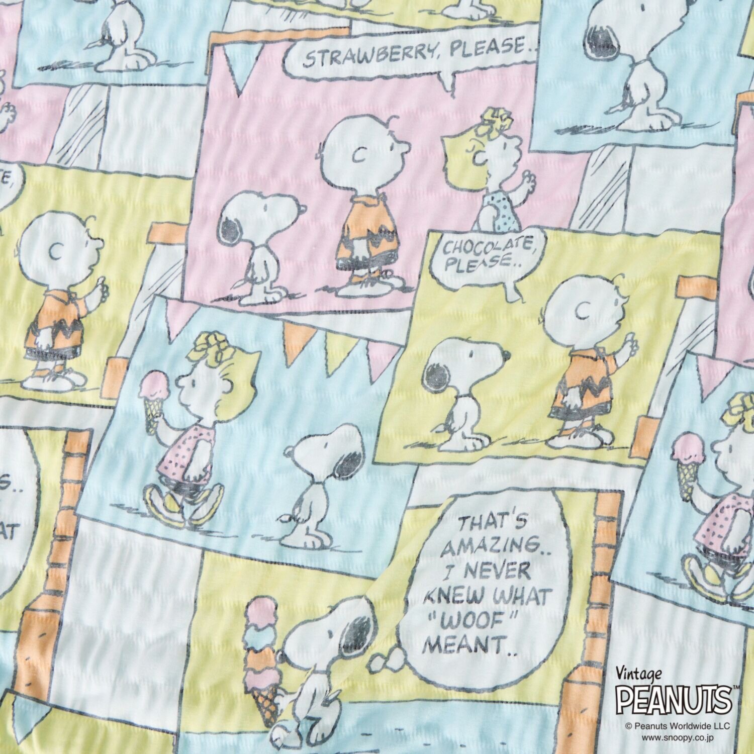 スヌーピー ＰＥＡＮＵＴＳ ＩＣＥ　ＣＲＥＡＭ ＣＯＭＩＣＳ くしゅくしゅクールケット ＜シングル＞