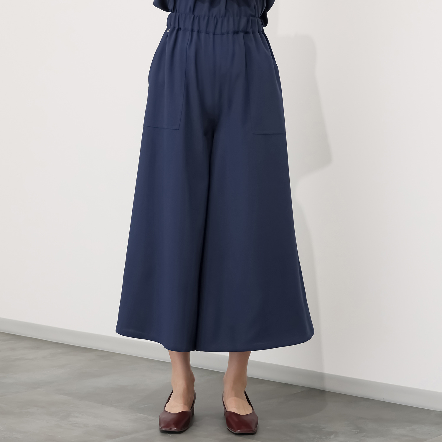 ヘブンアンドアース 接触冷感 ベイカーワイドスカンツ