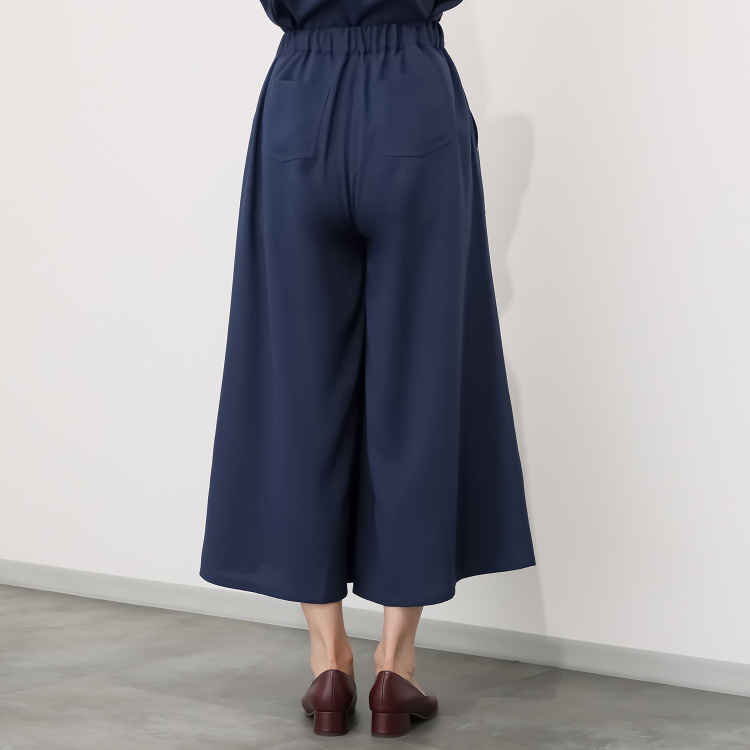 ヘブンアンドアース 接触冷感 ベイカーワイドスカンツ