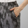 ヘブンアンドアース 接触冷感 ぼかし柄プリント ワイドパンツ