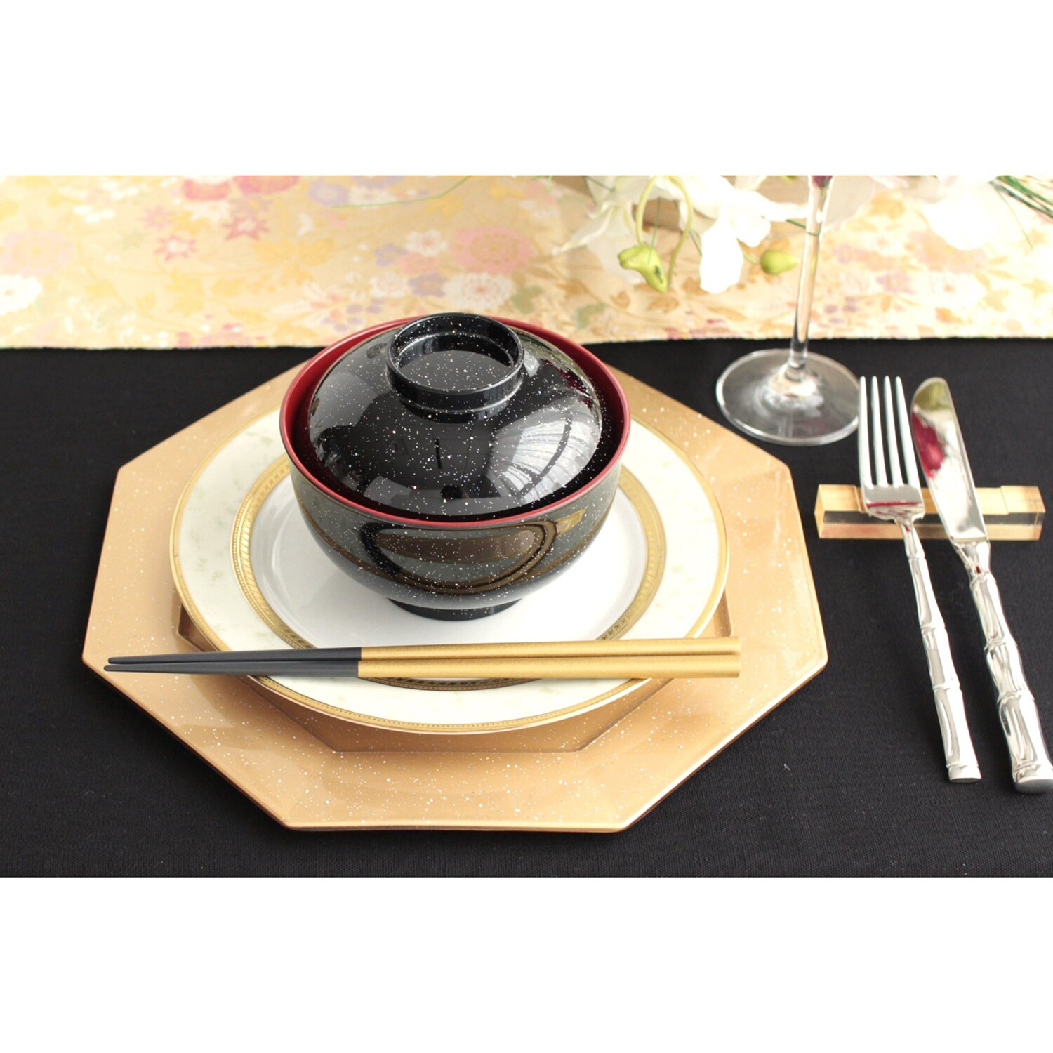 ジュエルキラメキ 蓋付き椀