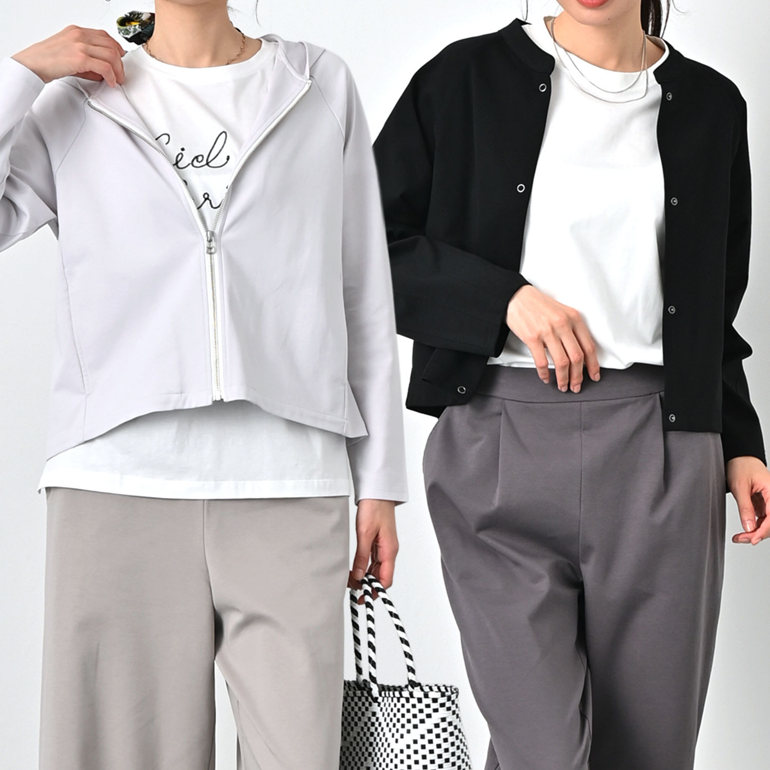 元町ゼラール お楽しみ袋 カラーはお任せ！ 夏にうれしい機能付き カーディガン＆パーカー