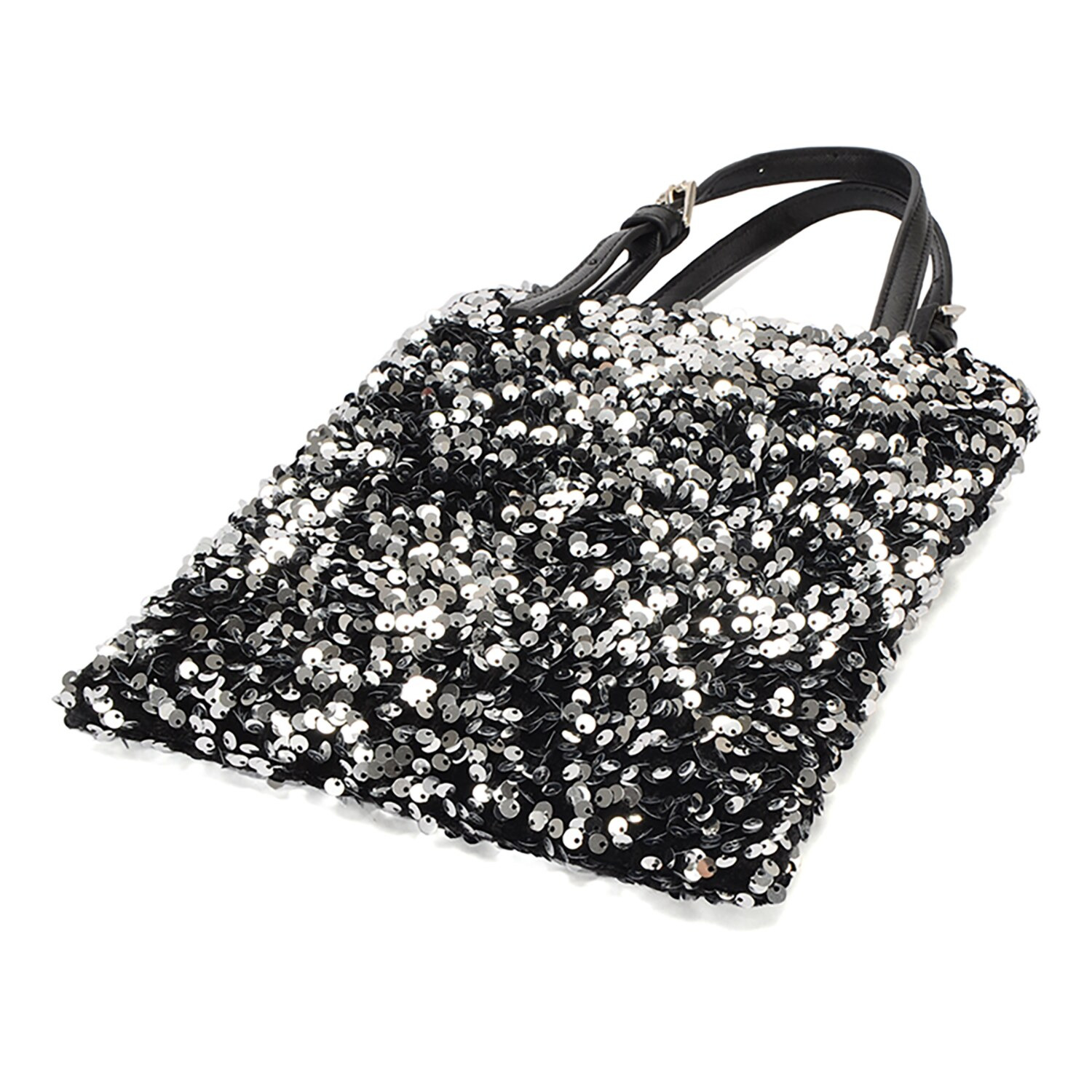 ラルジュ キラキラスパンコール チェーンストラップ付 ２ウェイトートバッグ