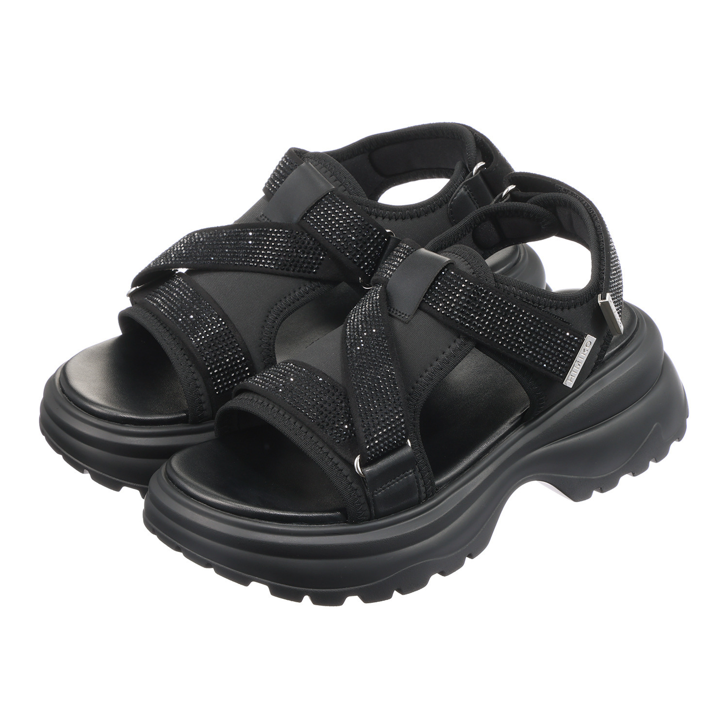 卑弥呼 ラインストーンベルト スポーツサンダル