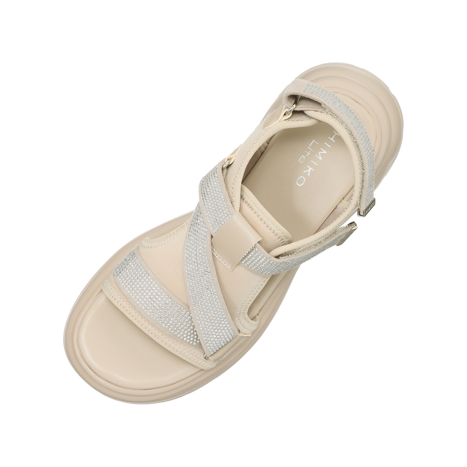 卑弥呼 ラインストーンベルト スポーツサンダル