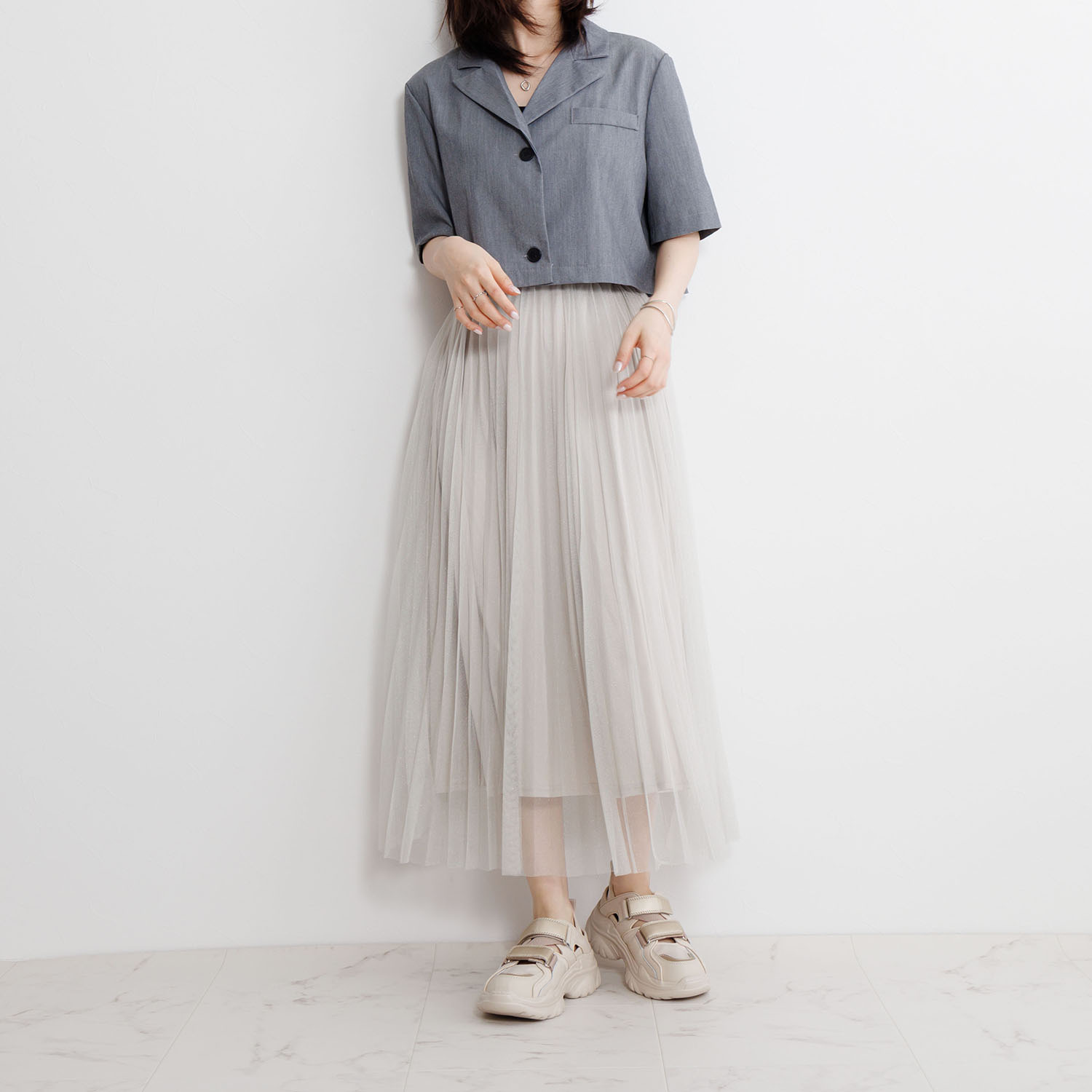 卑弥呼 ダブルベルト 厚底スニーカー