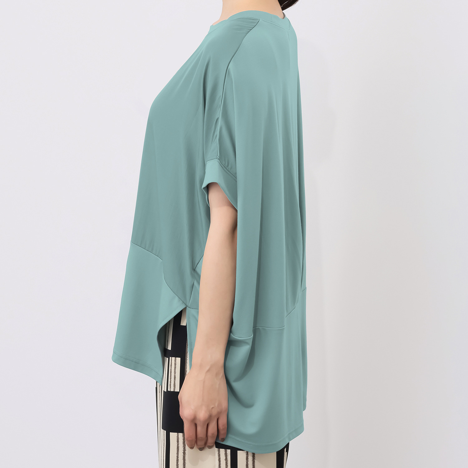 フーア 異素材ミックス カットソートップス