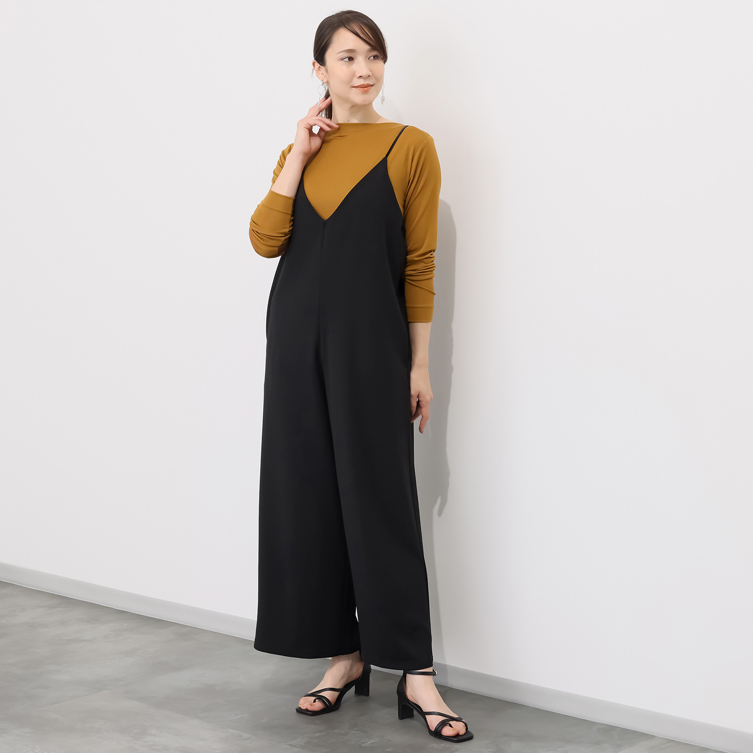 フーア キャミソール サロペットパンツ