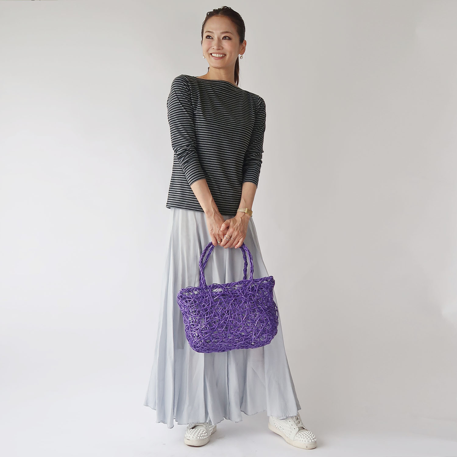 フーア 後ろボタンアクセント カットソープルオーバー