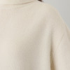ルーエン　ローズ 日本製 内モンゴル産 カシミヤ１００％ 部分パール編 ハイネックプルオーバー