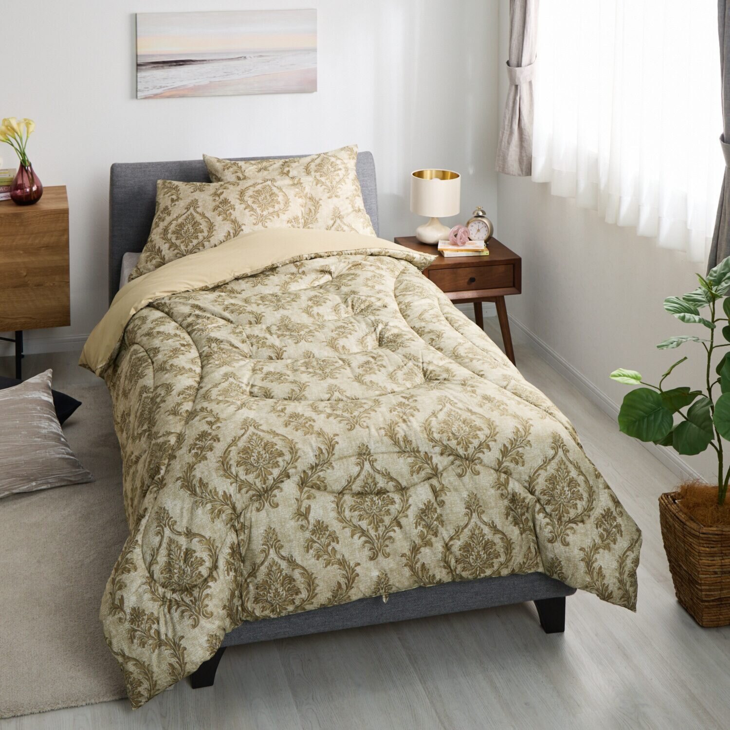 モリリン あったかふわもち♪ ほこりが出にくい カーボンホット 掛けふとん＜セミダブル＞