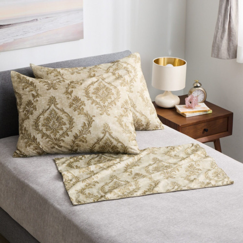 モリリン　カーボンホット　防ダニトロトロ生地　枕カバー同色３枚組