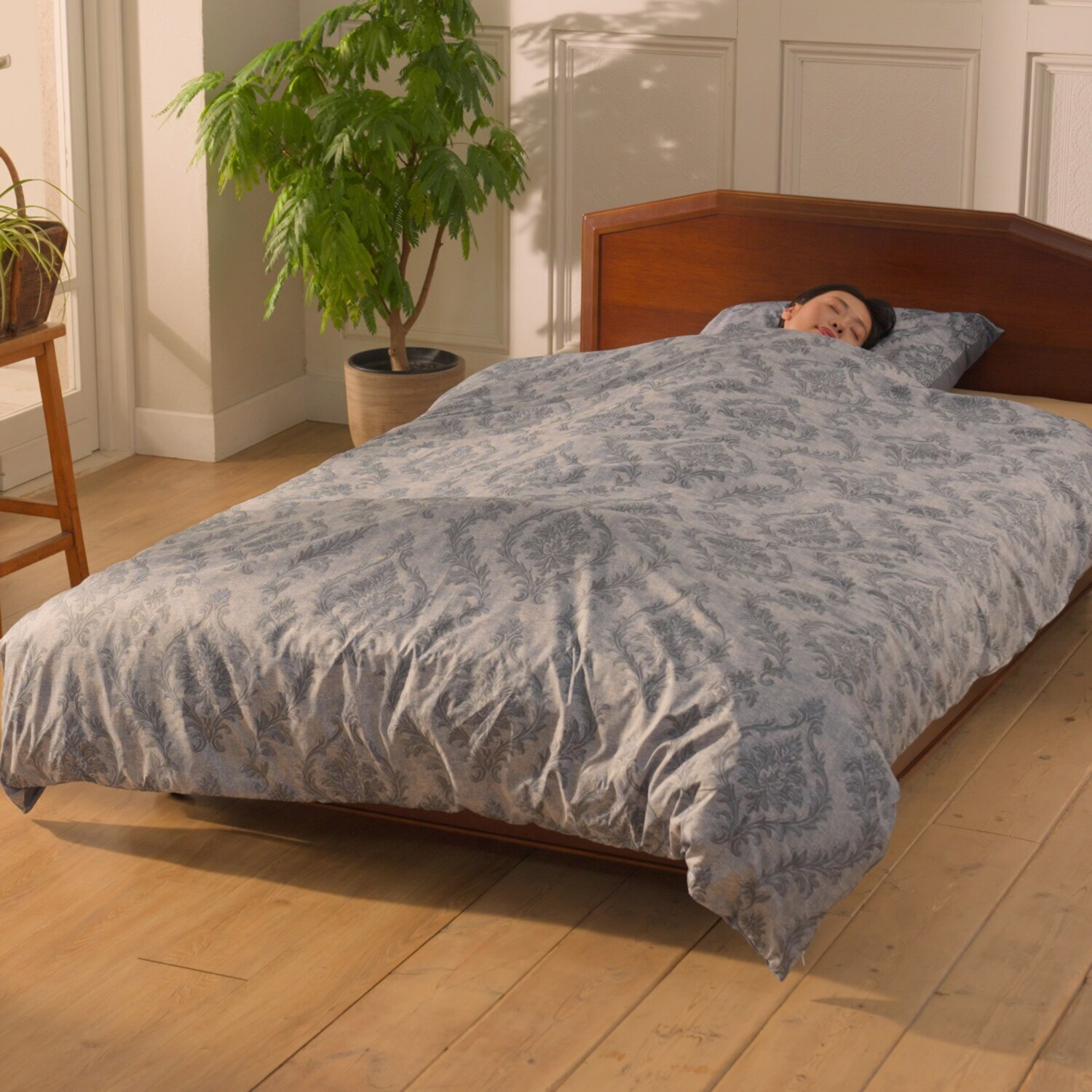 モリリン カーボンホット とことんこだわった 防ダニトロトロ生地 掛けふとんカバー ＜シングル＞