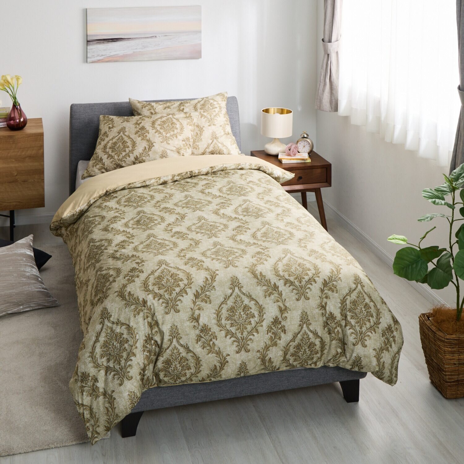 モリリン カーボンホット とことんこだわった 防ダニトロトロ生地 掛けふとんカバー ＜セミダブル＞