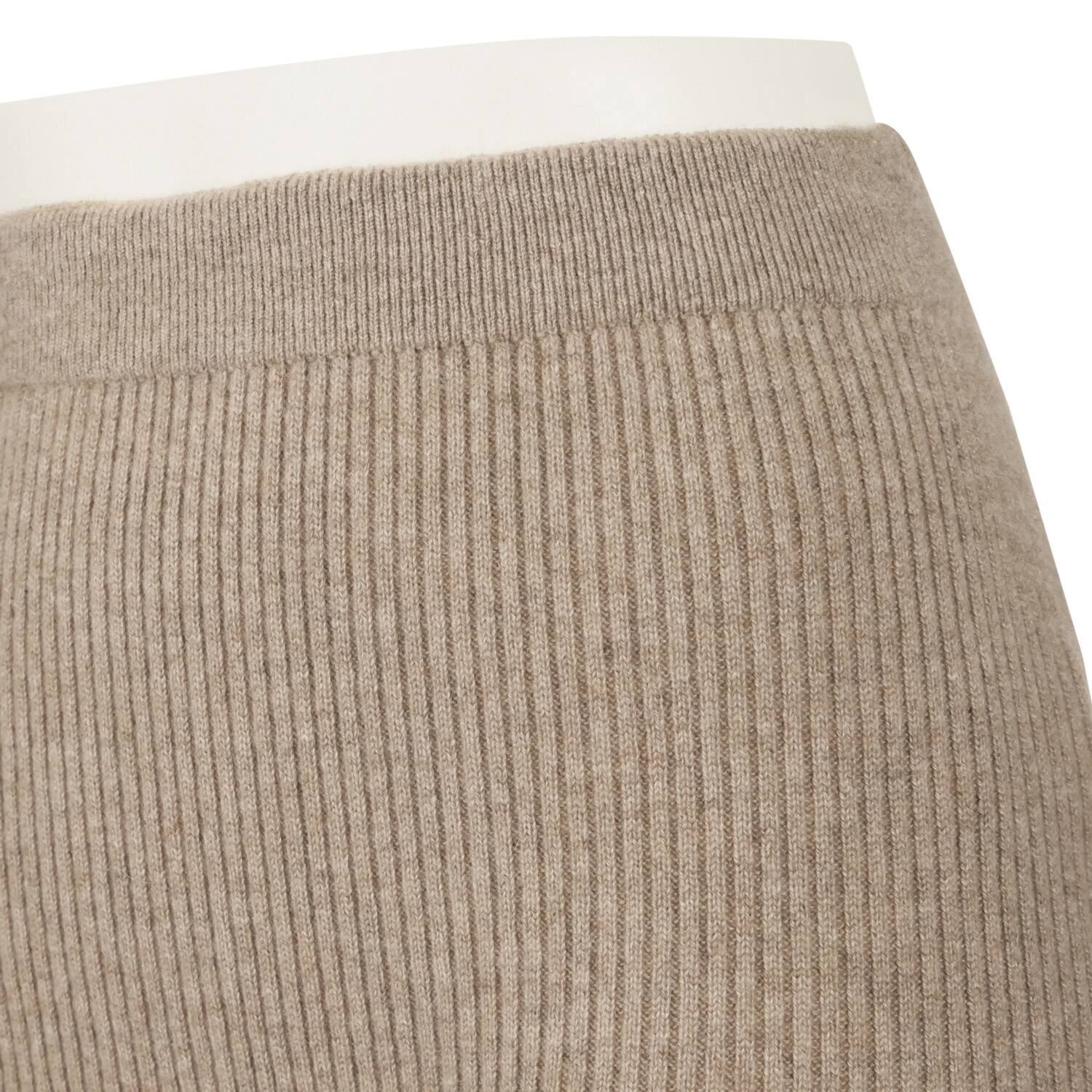 ルーエン　ローズ 日本製 内モンゴル産 カシミヤ１００％ リブ編レギンス