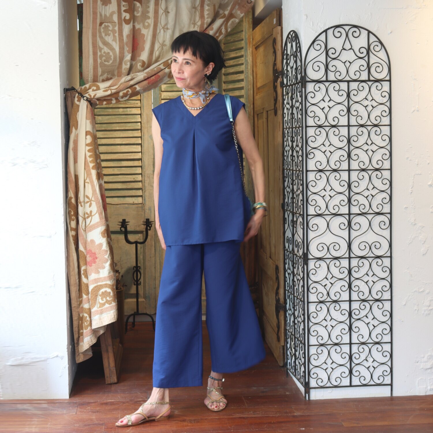 ルティア 接触冷感・ＵＶカット スリット入り クールチュニック